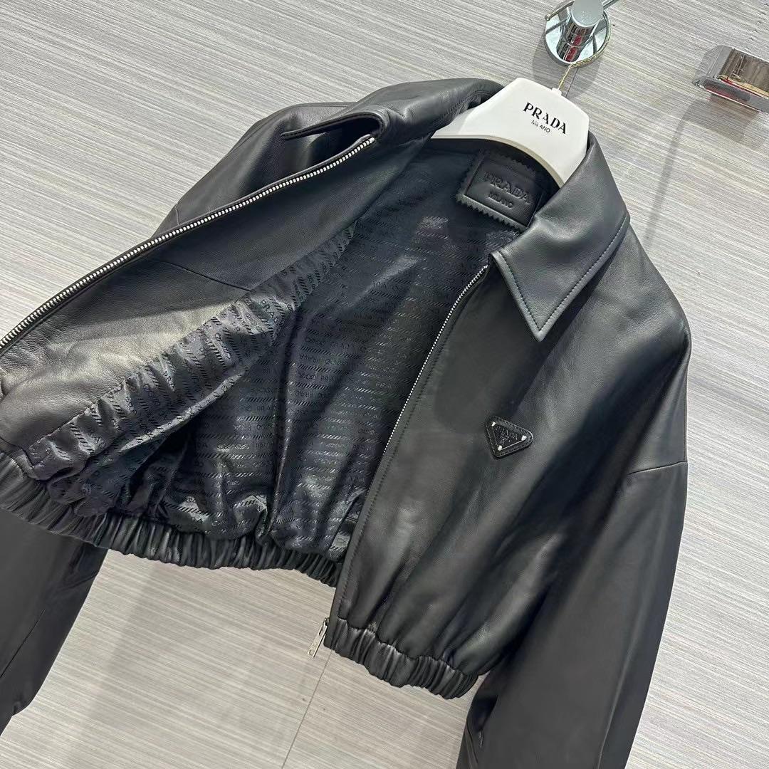 Prada Leather Jacket - FashionPlug