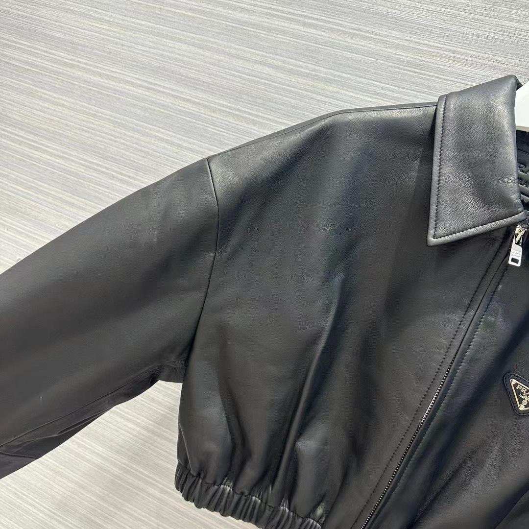 Prada Leather Jacket - FashionPlug