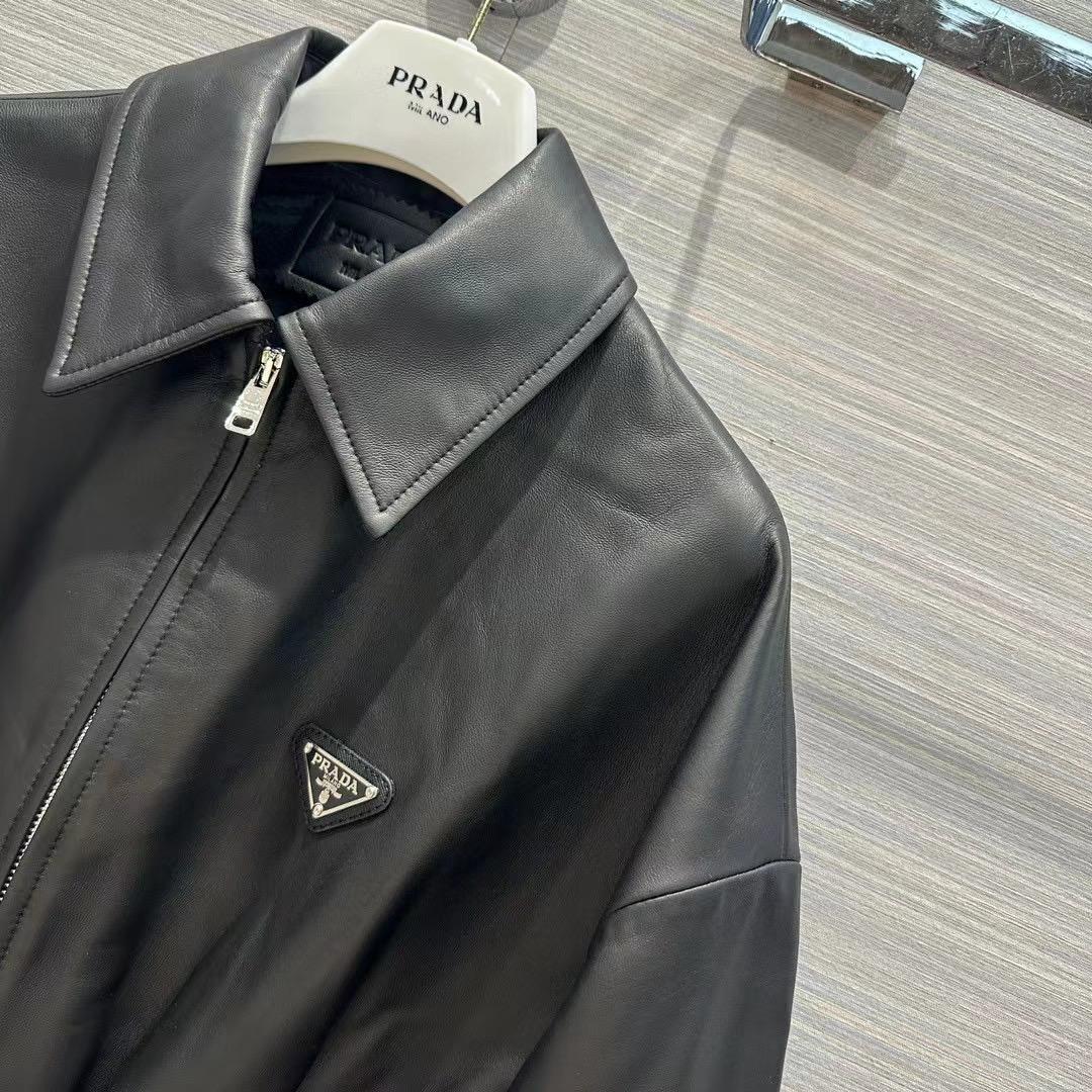 Prada Leather Jacket - FashionPlug