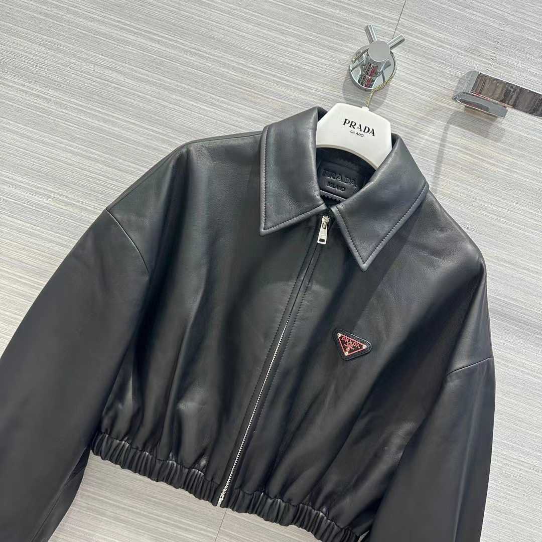Prada Leather Jacket - FashionPlug