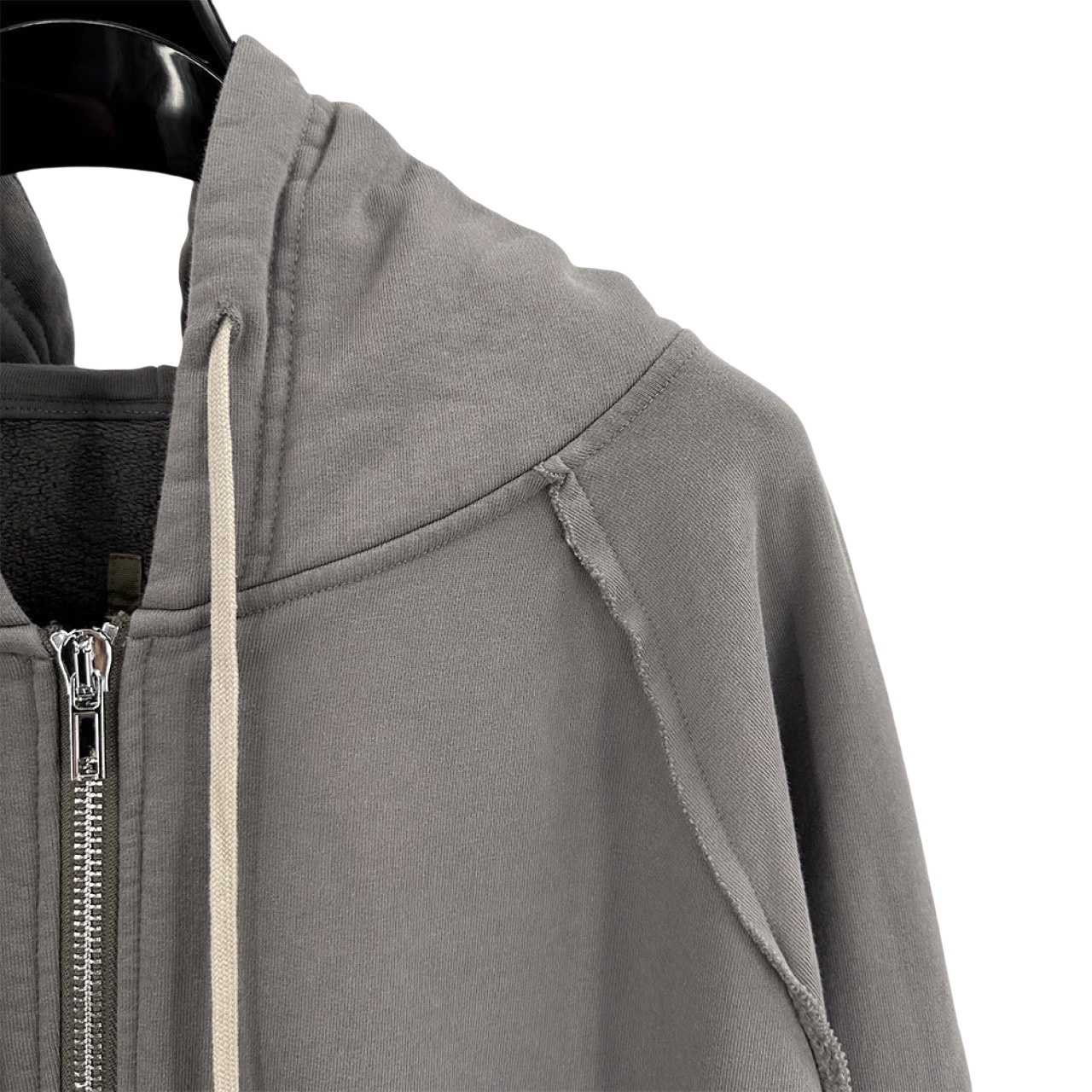 Rick Owens Cotton Zip-up Hoodie - FashionPlug