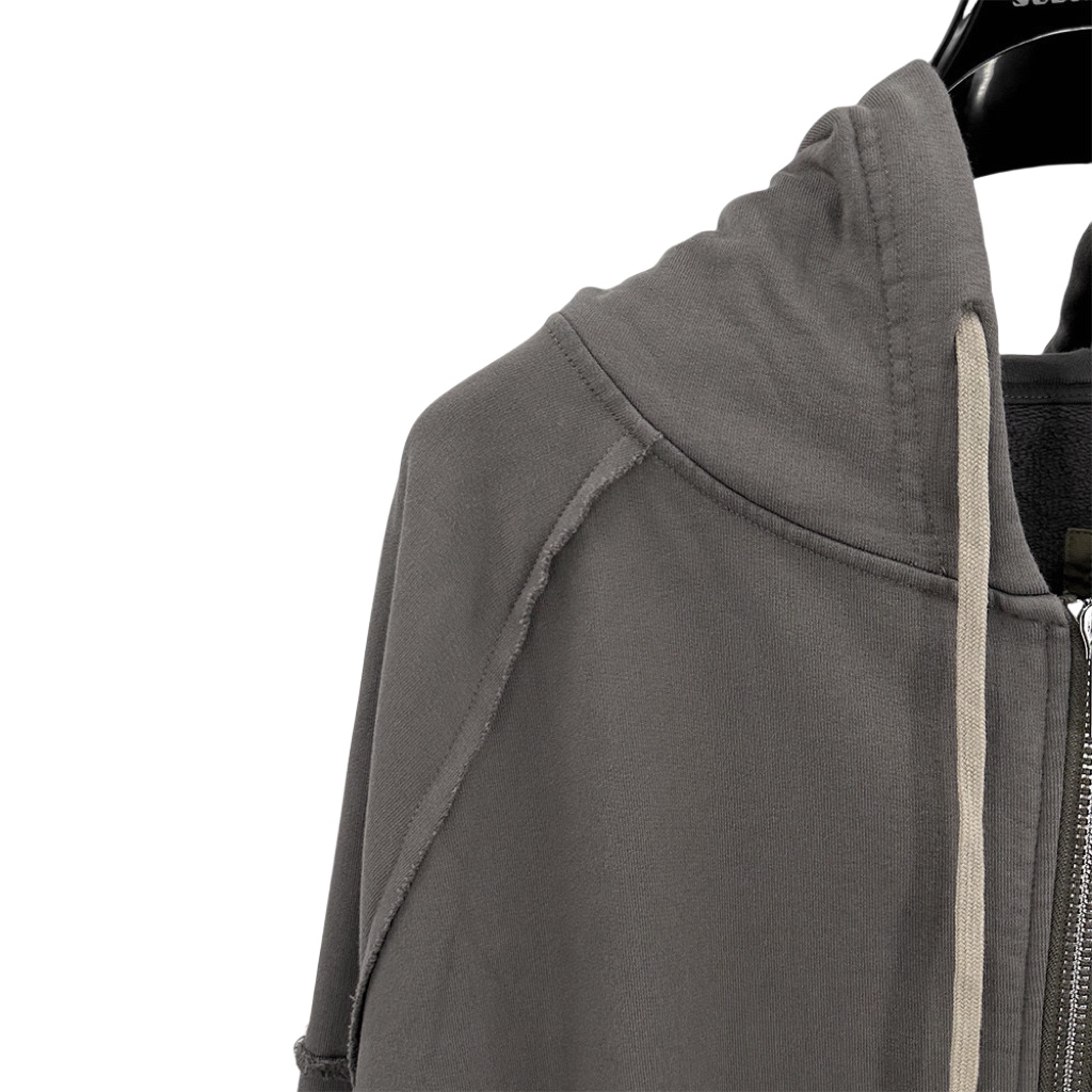 Rick Owens Cotton Zip-up Hoodie - FashionPlug