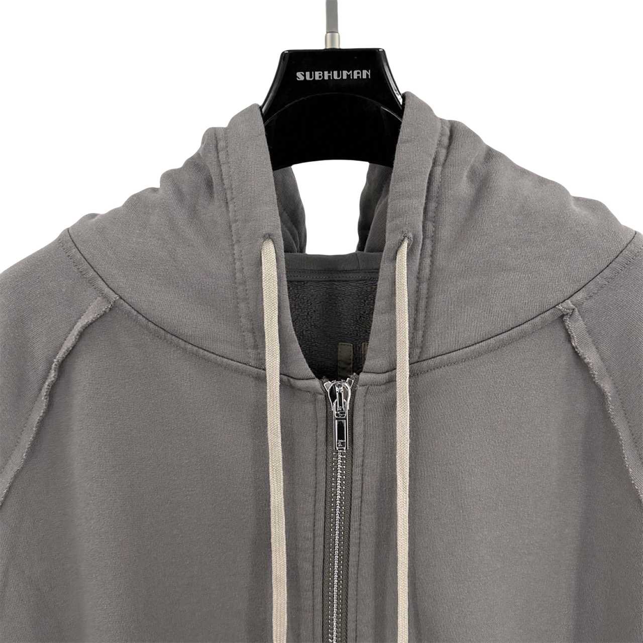 Rick Owens Cotton Zip-up Hoodie - FashionPlug