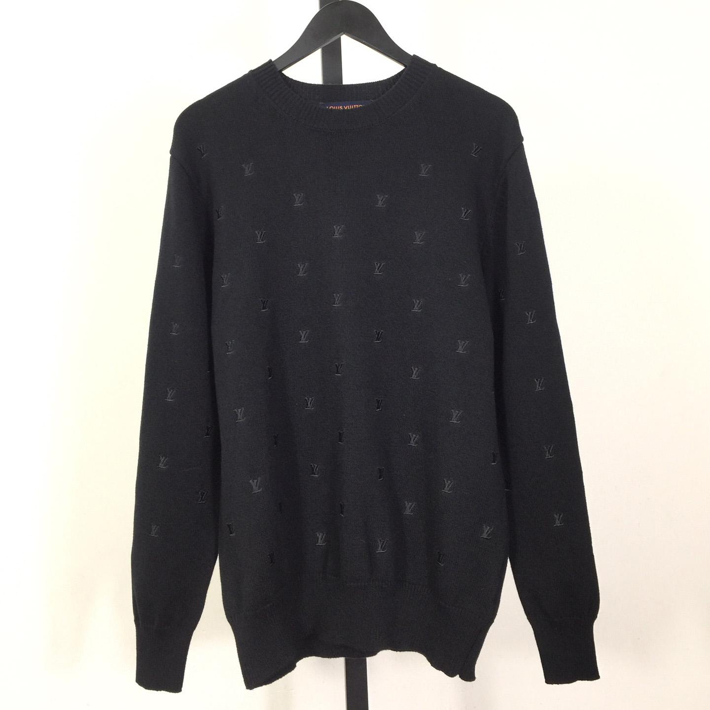 Louis Vuitton Embroidered Signature Merino Crewneck    1AFIXC - FashionPlug