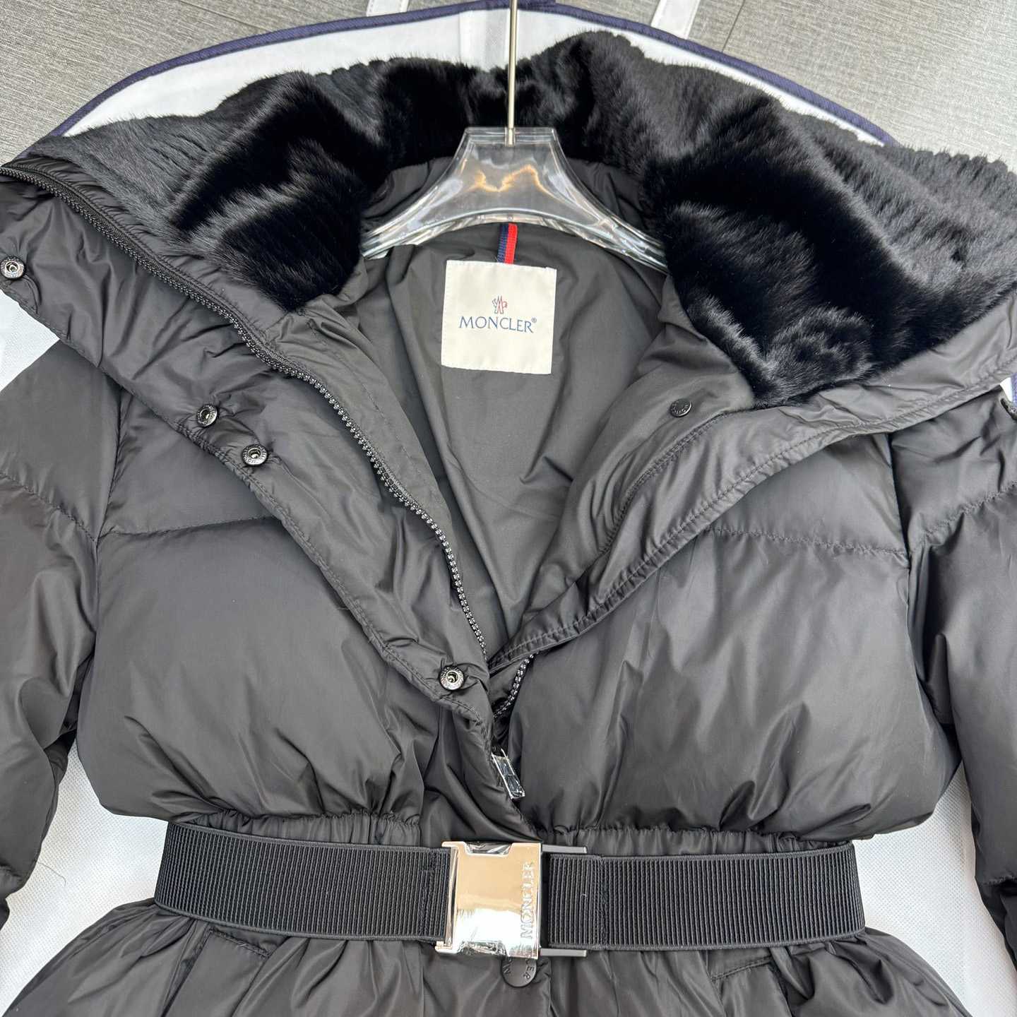 Moncler Bruneaux Long Down Jacket - FashionPlug
