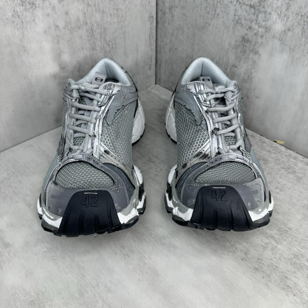Balenciaga Stapler Sneaker In Beige/grey  - FashionPlug