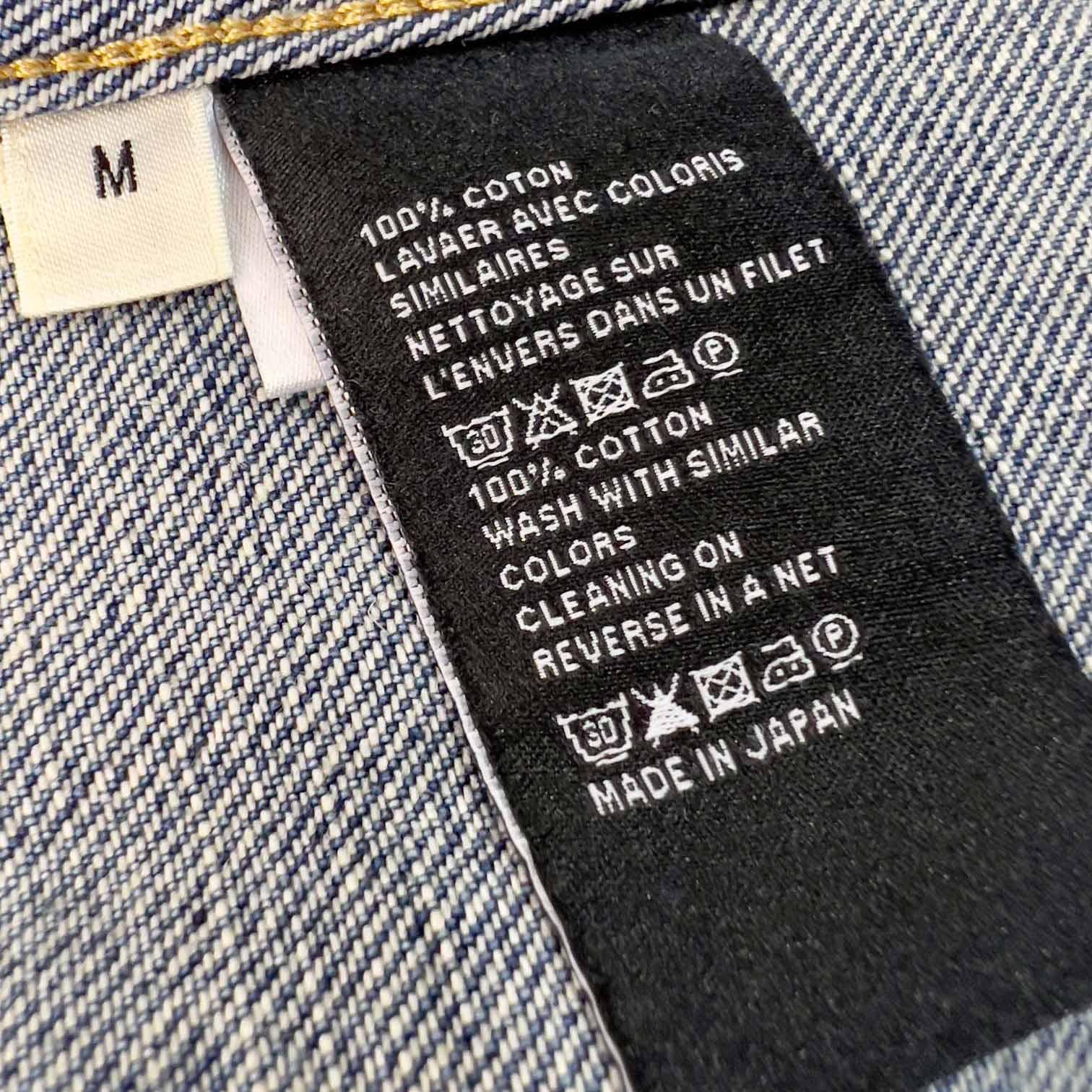 Celine Trucker Jacket In Union Wash Denim - FashionPlug