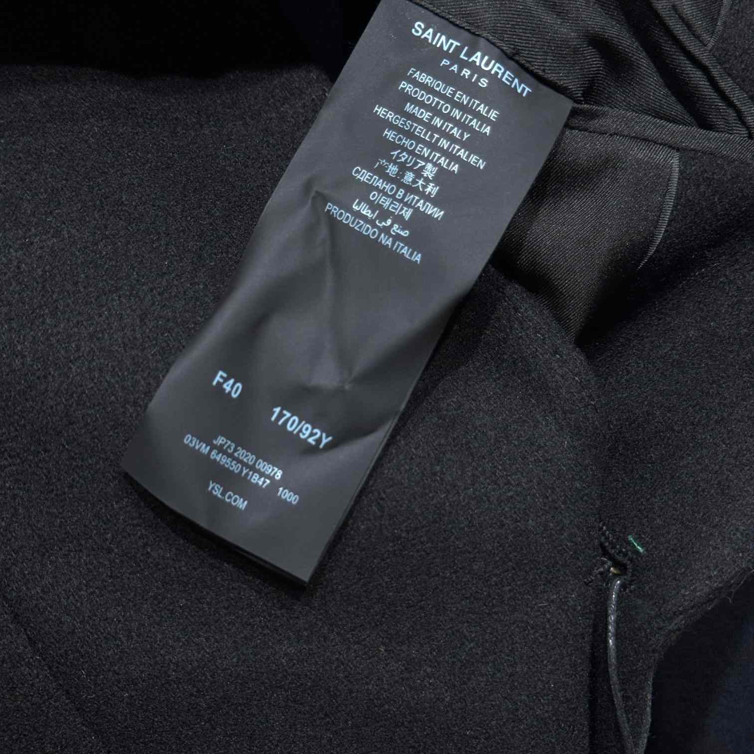 Saint Laurent Anchor Black Blazer Jacket - FashionPlug