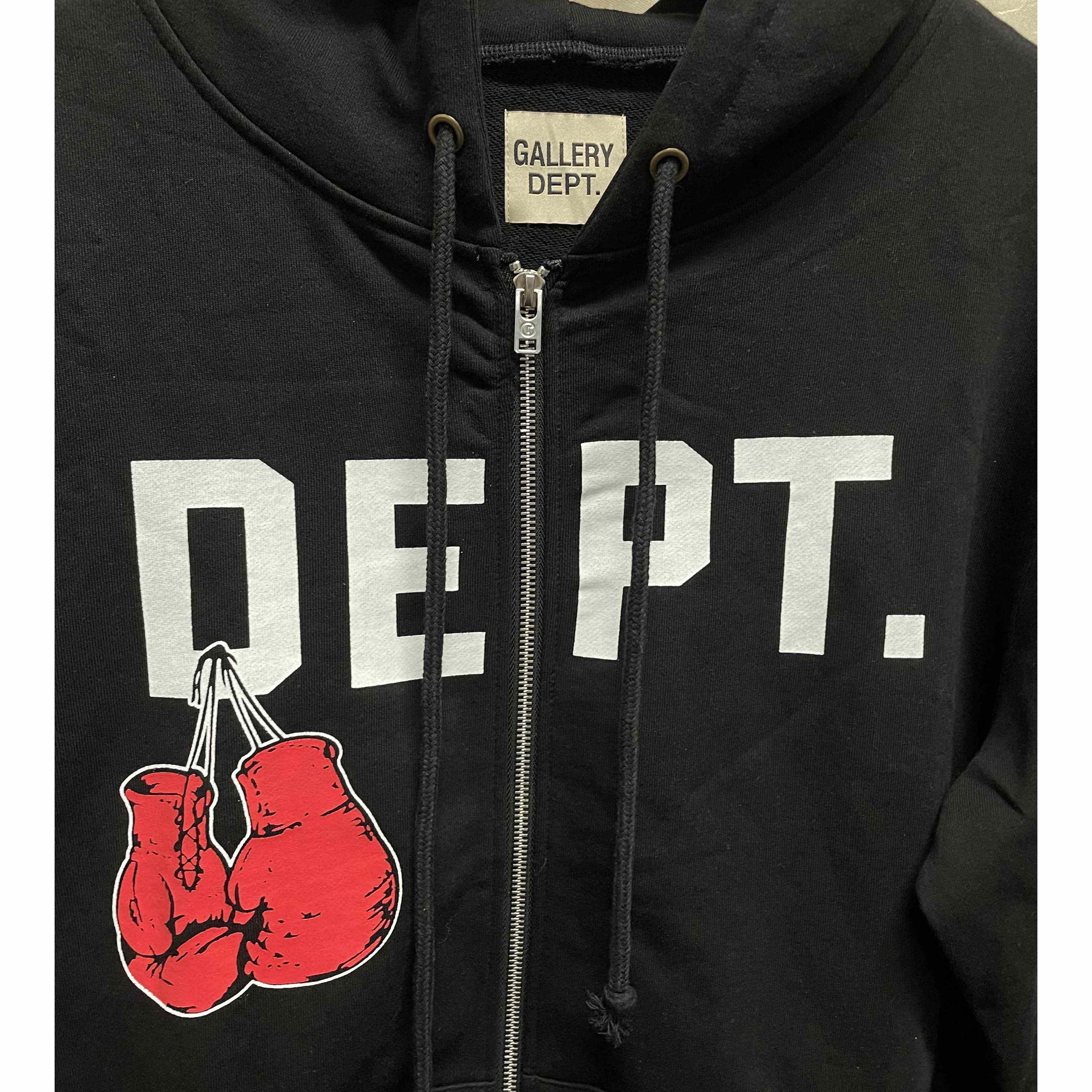 Gallery Dept. Boxing Merch Zip Hoodie - FashionPlug
