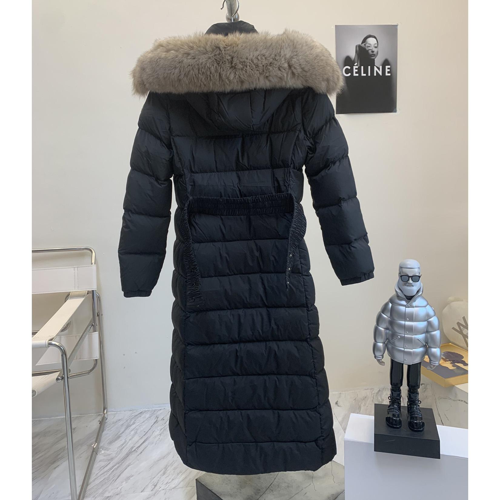 Moncler Leersie Long Down Jacket - FashionPlug