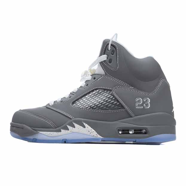 Air Jordan 5 Retro 'Wolf Grey' Sneakers     136027-005  - FashionPlug