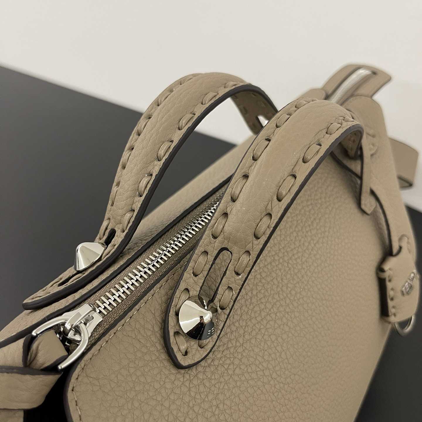 Fendi By The Way Selleria Medium Selleria Bag With 192 Hand-sewn Topstitches - FashionPlug