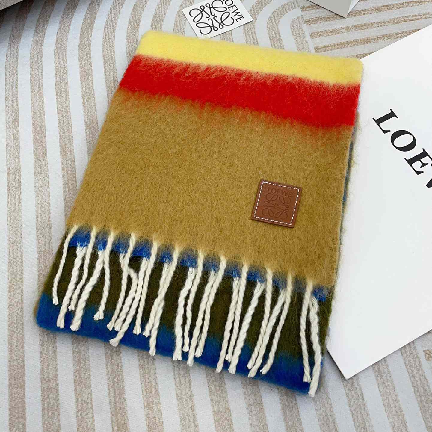 Loewe Scarf In Mohair And Wool - FashionPlug