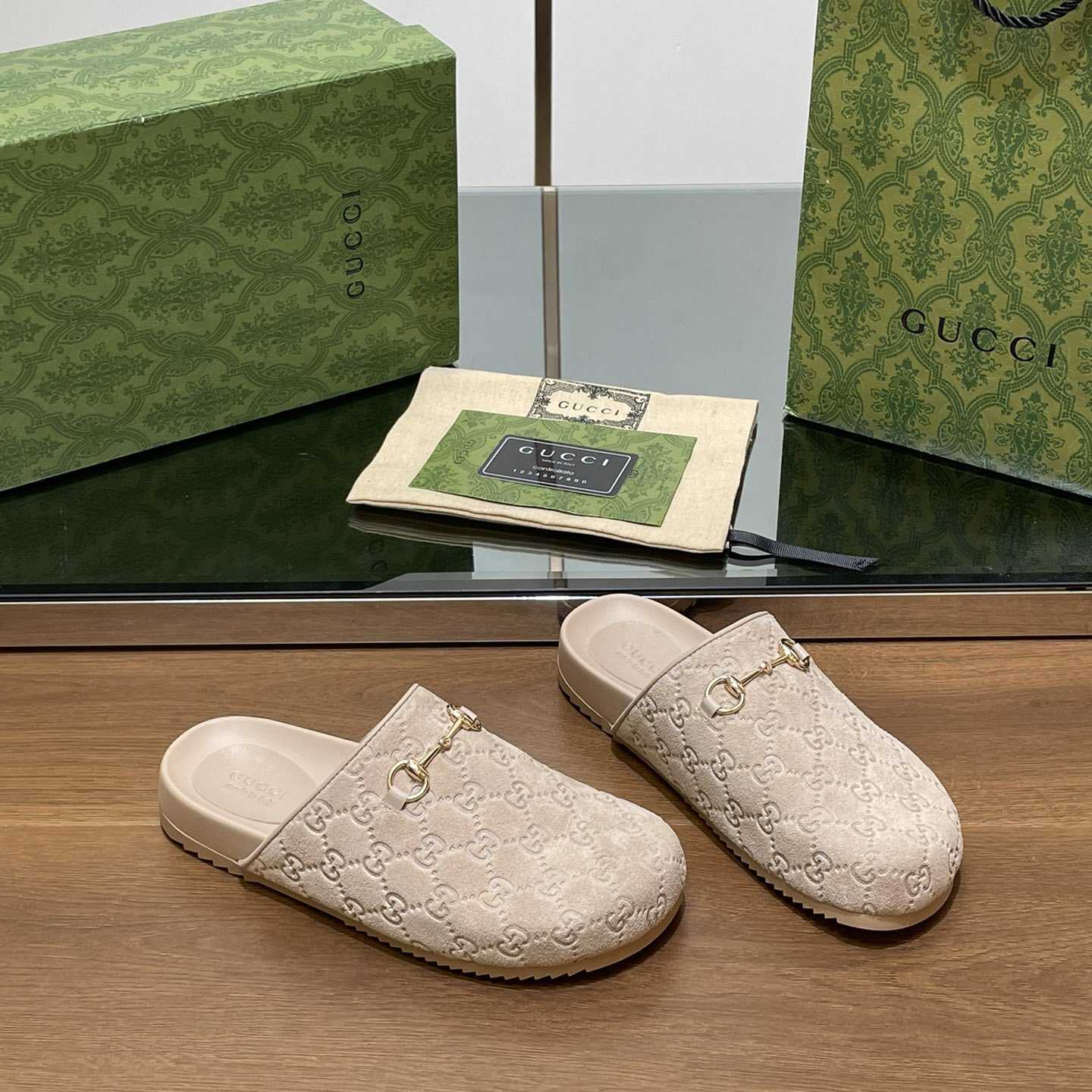 Gucci Women's Horsebit Slipper - FashionPlug
