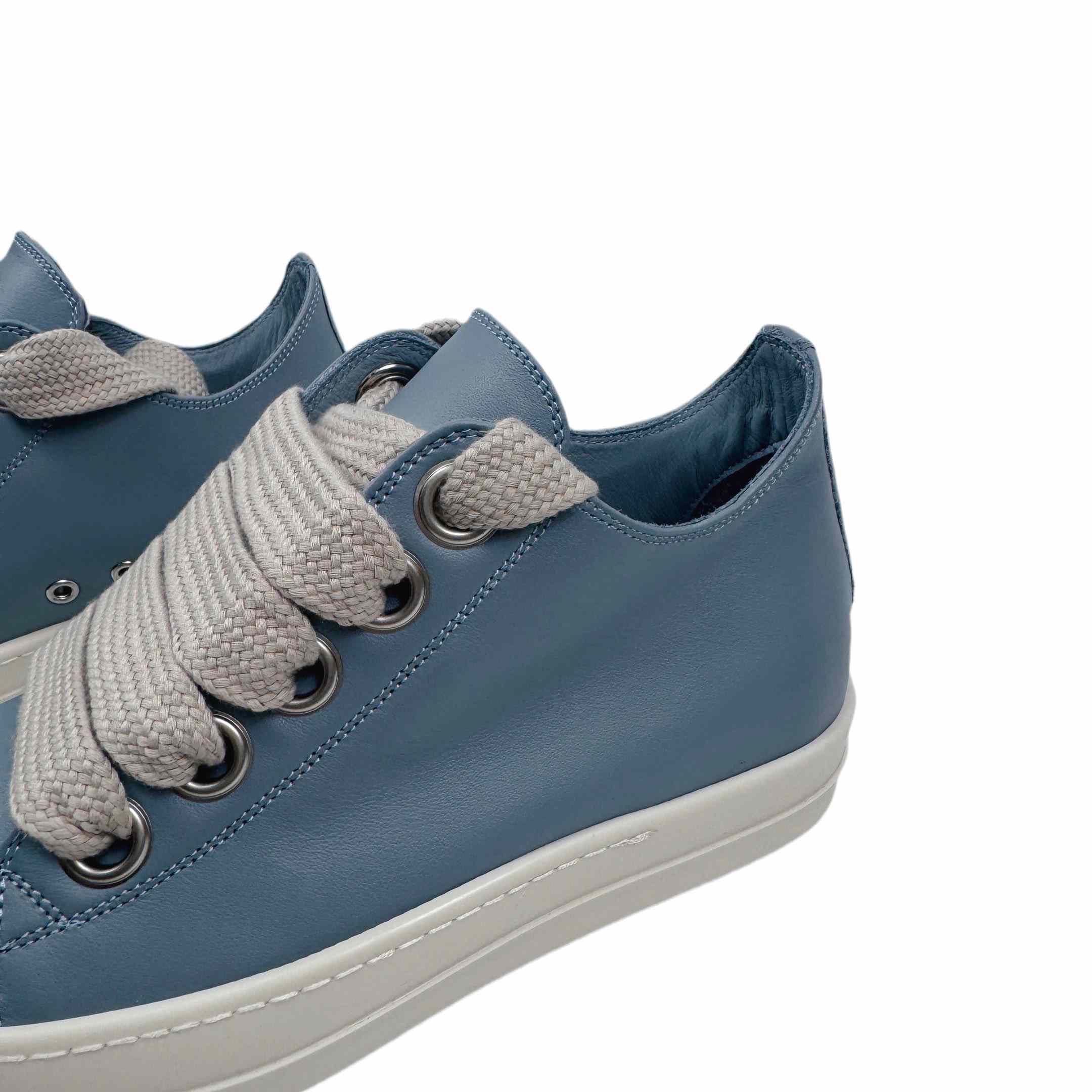 Rick Owens Jumbo-Laced Low-Top Sneakers - FashionPlug
