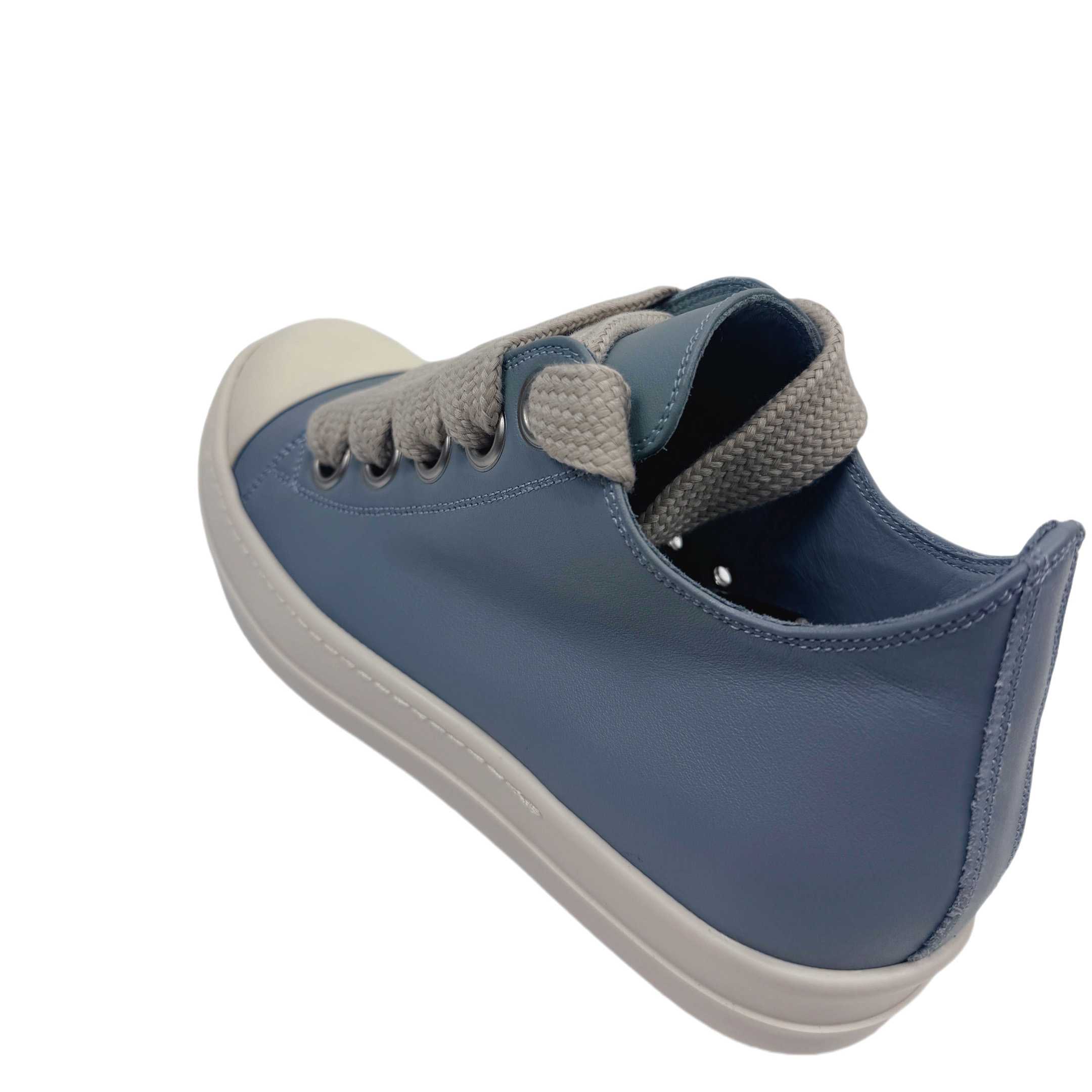 Rick Owens Jumbo-Laced Low-Top Sneakers - FashionPlug