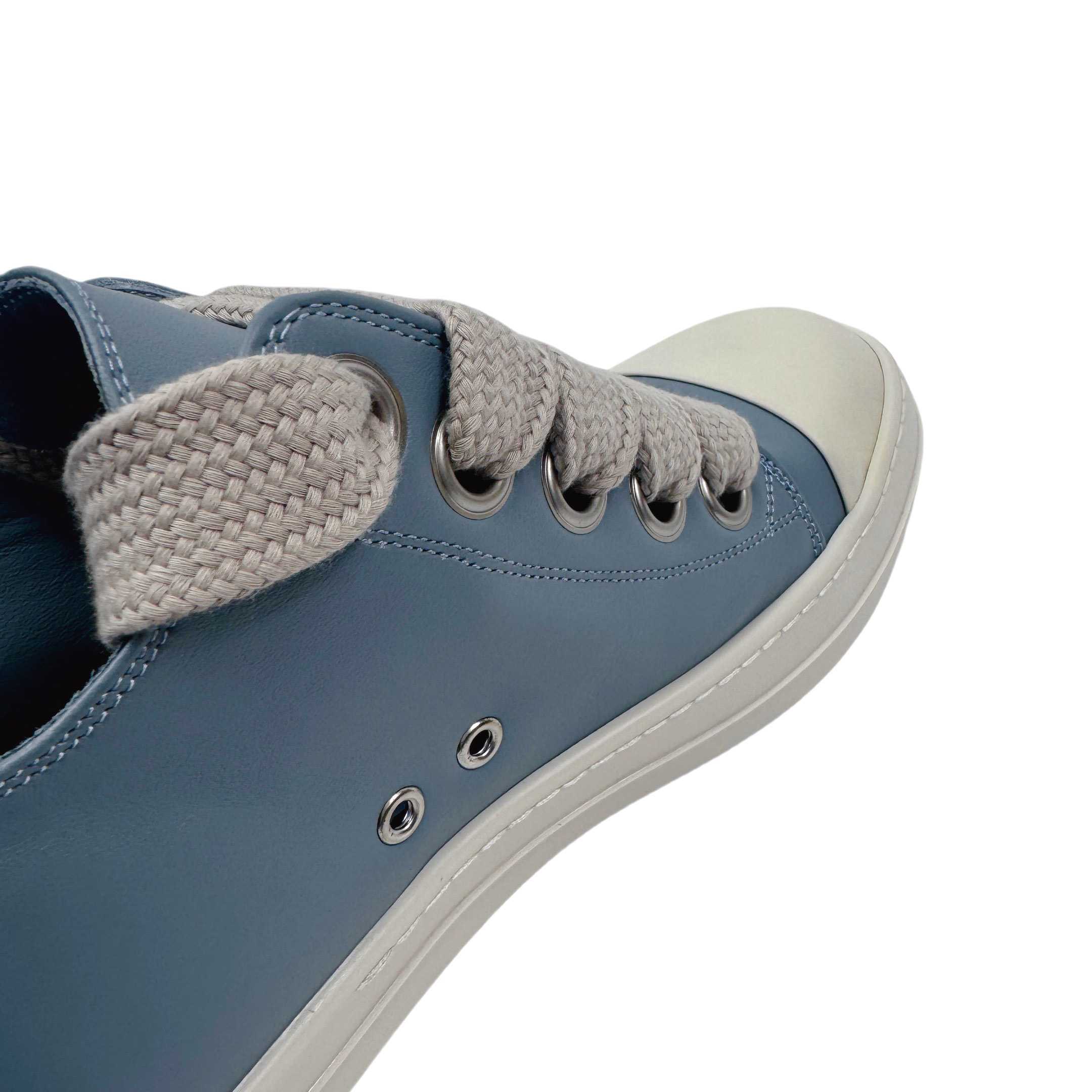 Rick Owens Jumbo-Laced Low-Top Sneakers - FashionPlug