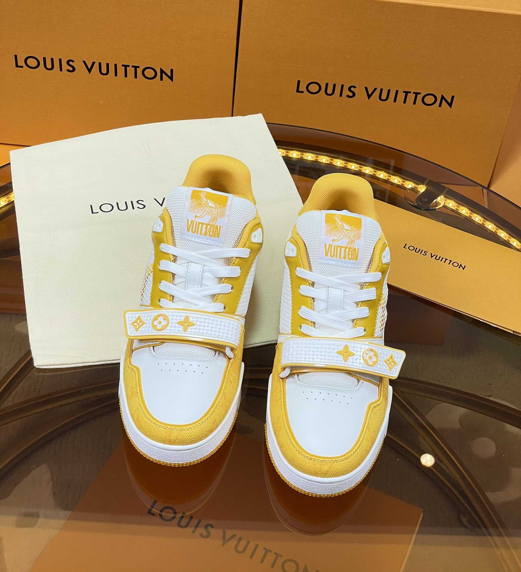 Louis Vuitton LV Trainer Sneaker     - FashionPlug