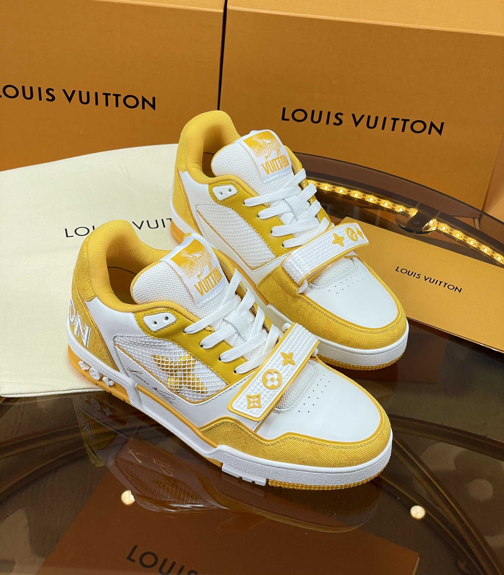 Louis Vuitton LV Trainer Sneaker     - FashionPlug
