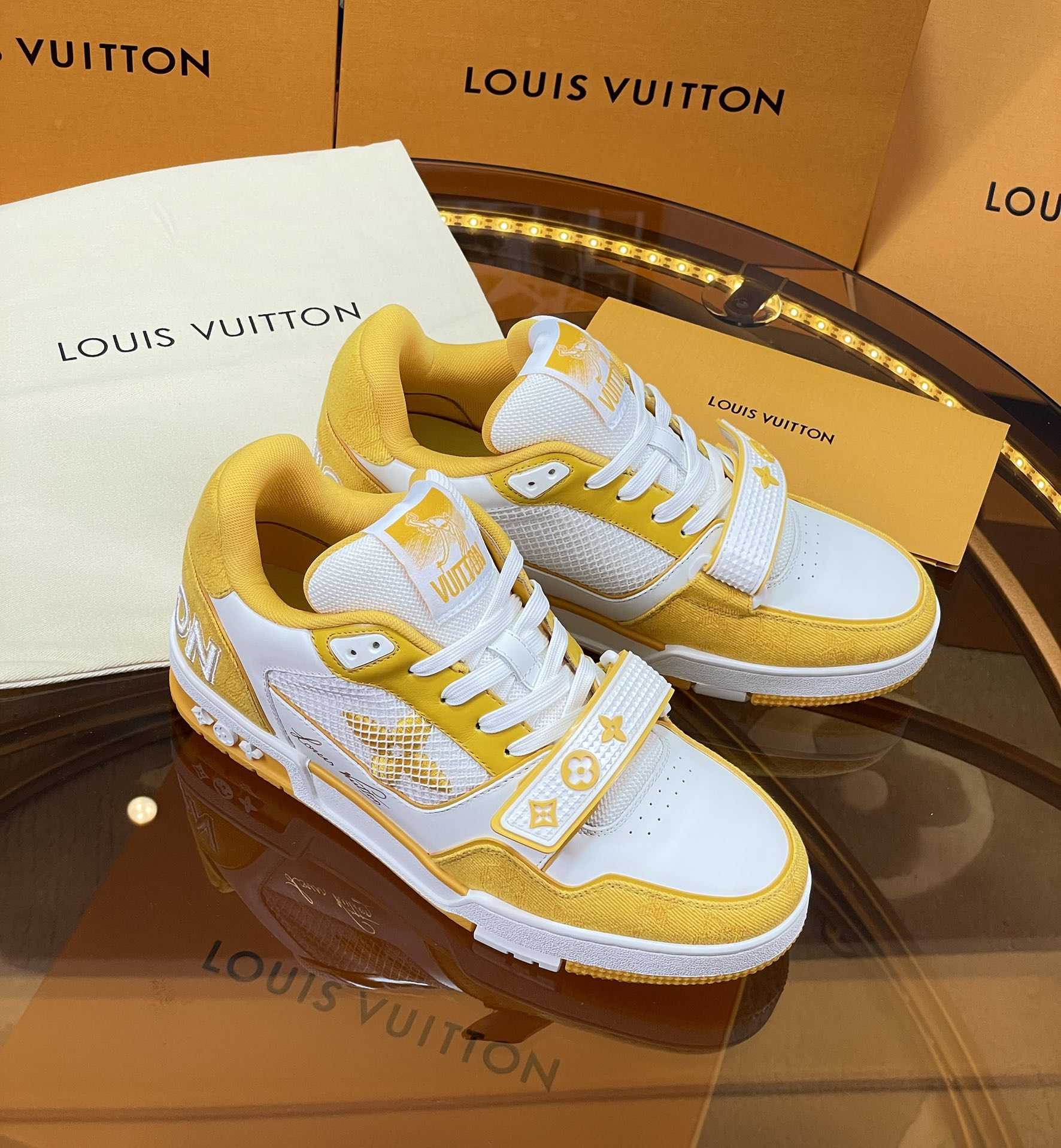 Louis Vuitton LV Trainer Sneaker     - FashionPlug