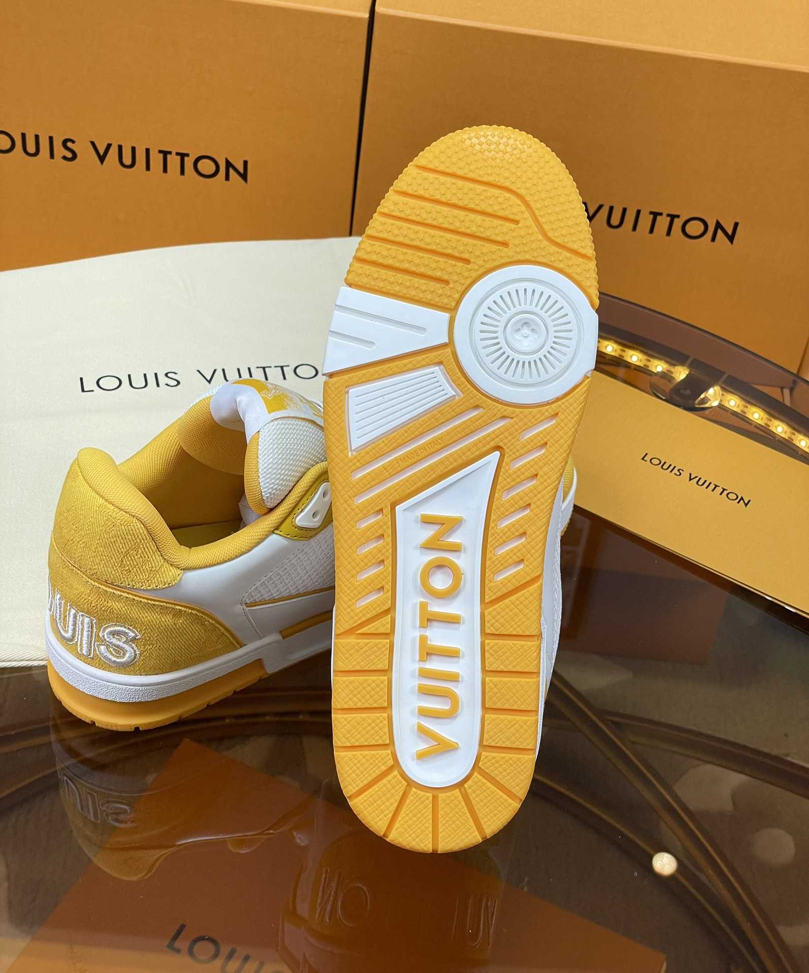 Louis Vuitton LV Trainer Sneaker     - FashionPlug
