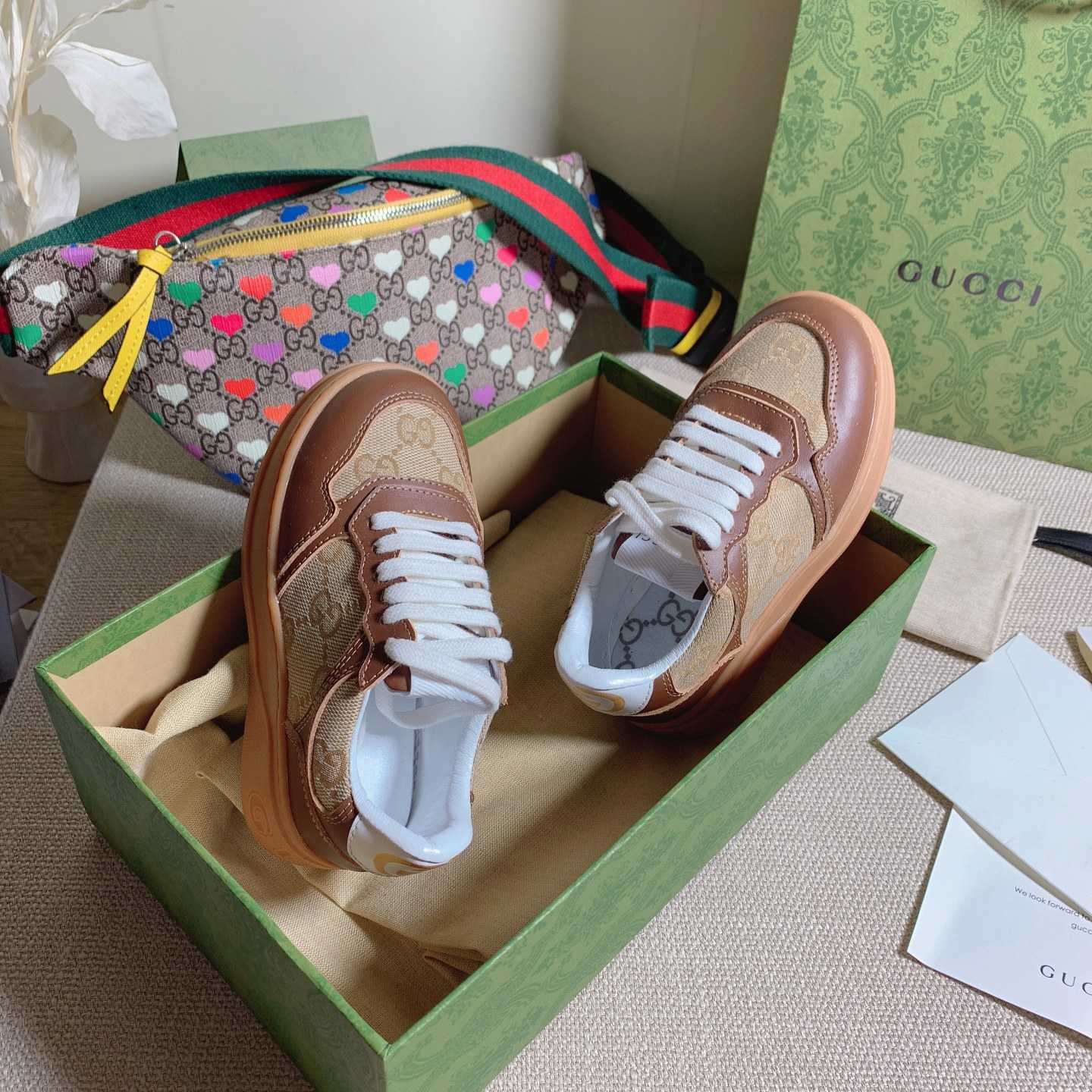 Gucci Toddler Leather Platform Sneaker - FashionPlug