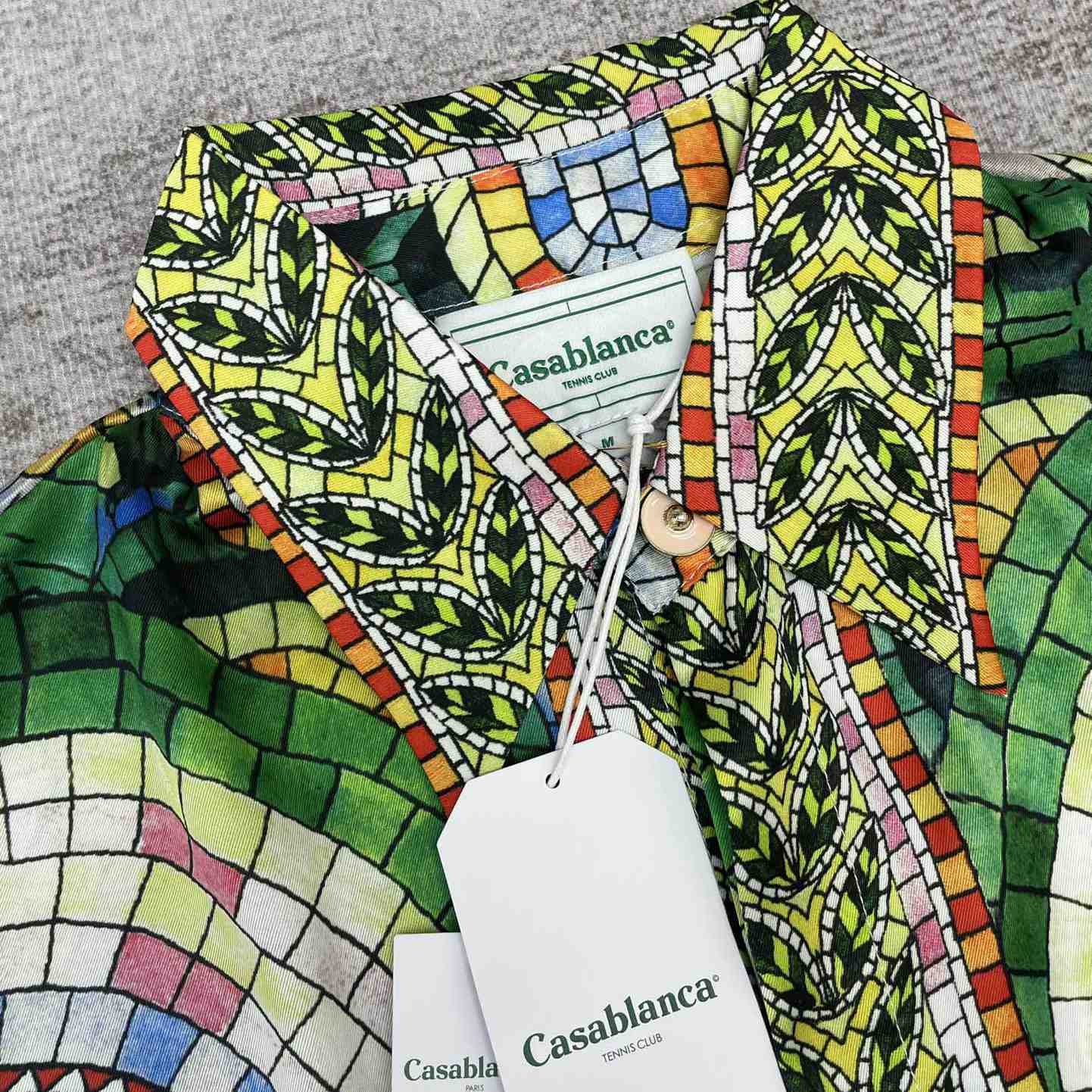Casablanca Mosaic De Damas Silk Shirt     CA3497 - FashionPlug