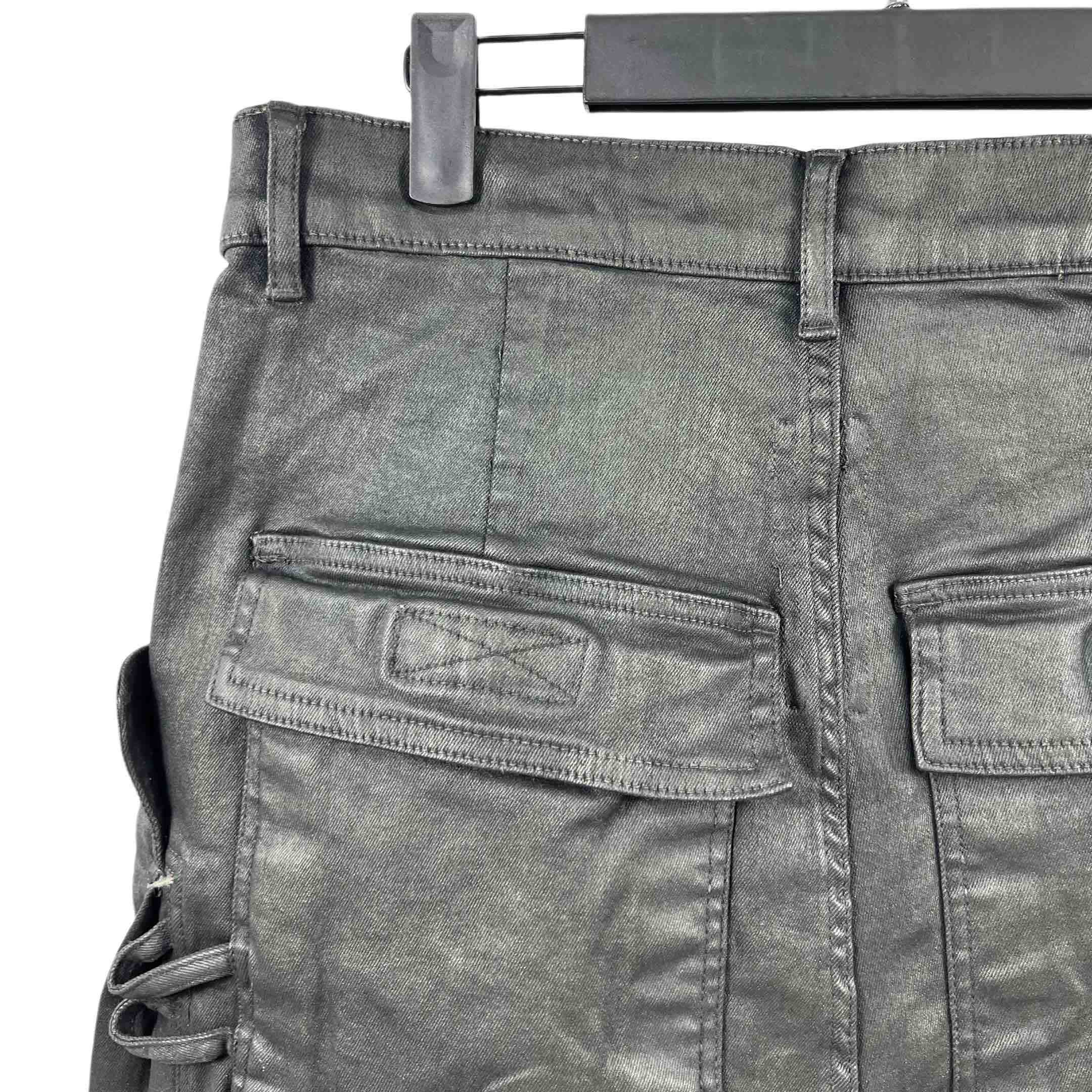 Rick Owens 'stefan' Denim Cargo Shorts - FashionPlug