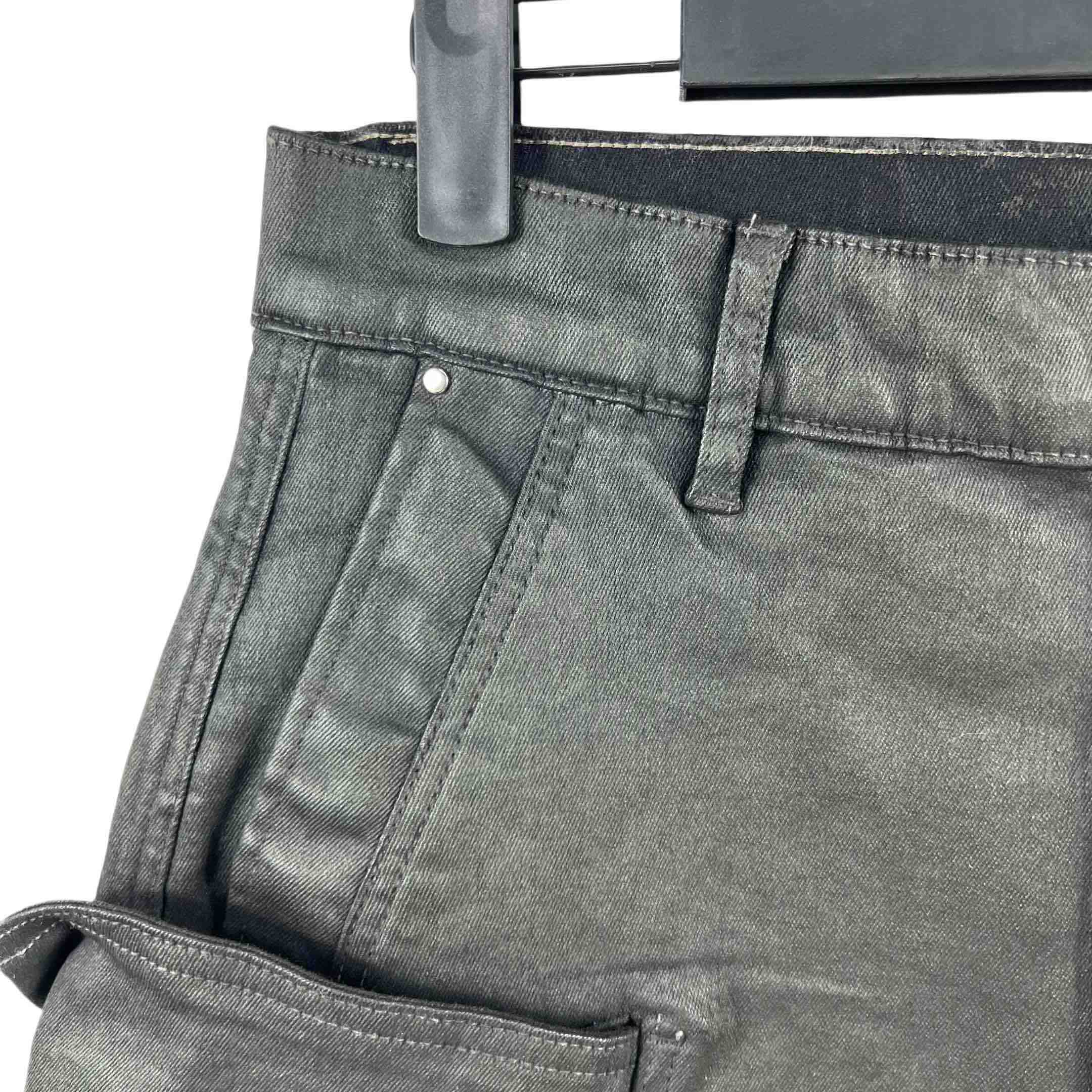 Rick Owens 'stefan' Denim Cargo Shorts - FashionPlug