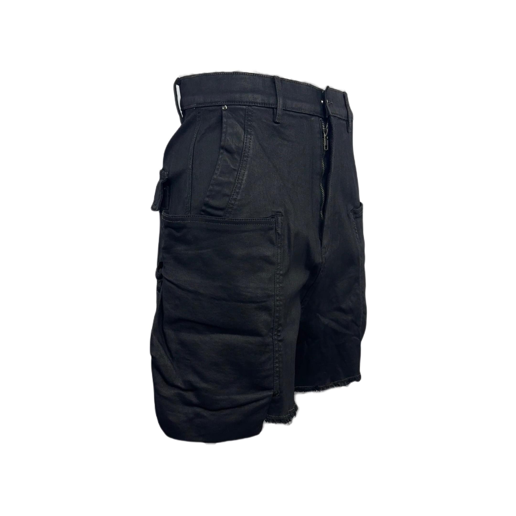 Rick Owens 'stefan' Denim Cargo Shorts - FashionPlug