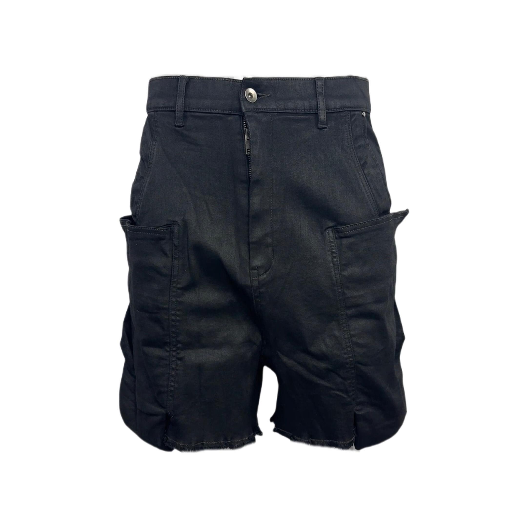Rick Owens 'stefan' Denim Cargo Shorts - FashionPlug