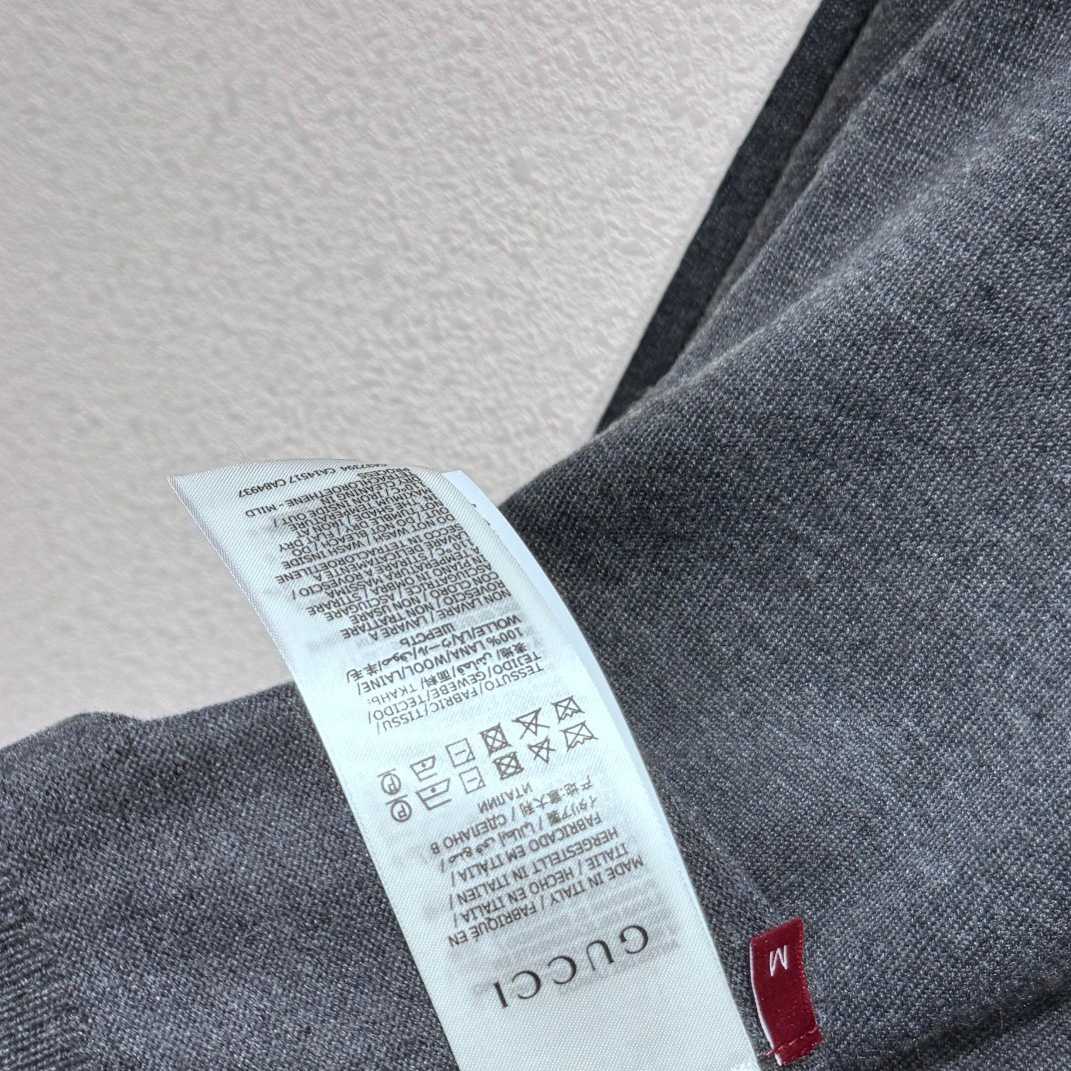 Gucci Knit Wool Long Sleeve Polo Top - FashionPlug