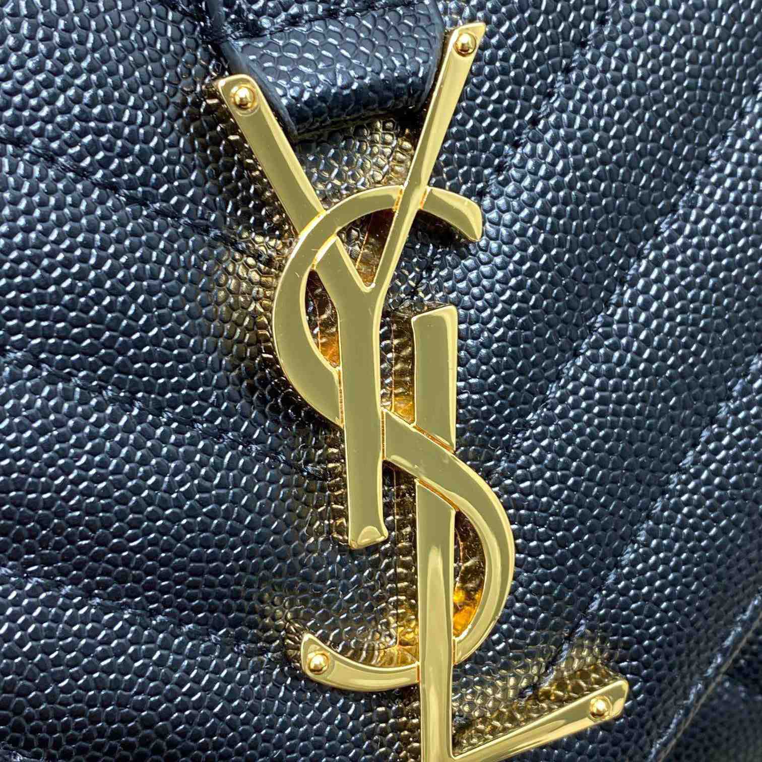 Saint Laurent Envelope Small In Quilted Grain De Poudre Embossed Leather - FashionPlug