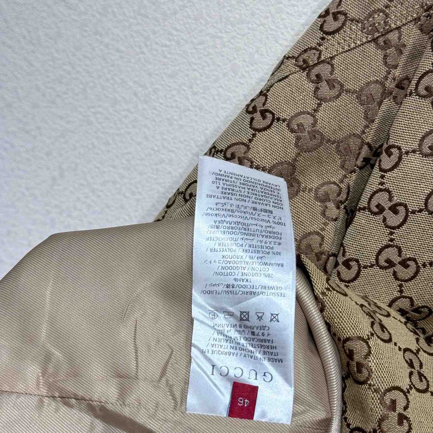 Gucci GG Mixed Cotton Jacket - FashionPlug