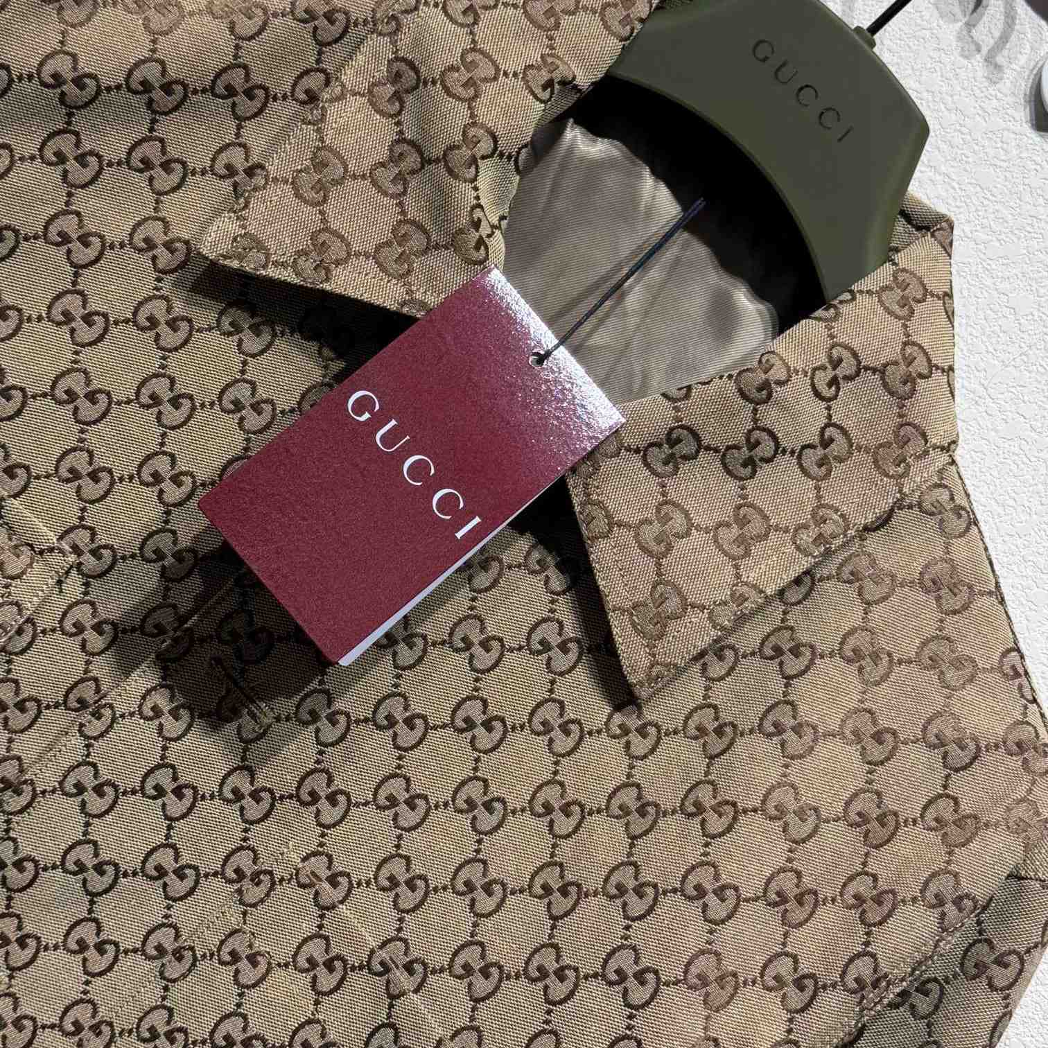 Gucci GG Mixed Cotton Jacket - FashionPlug