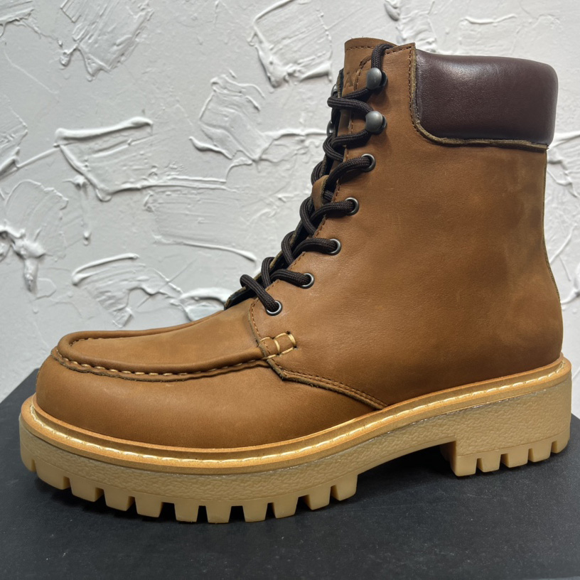 Prada Lug-sole Leather Boots - FashionPlug