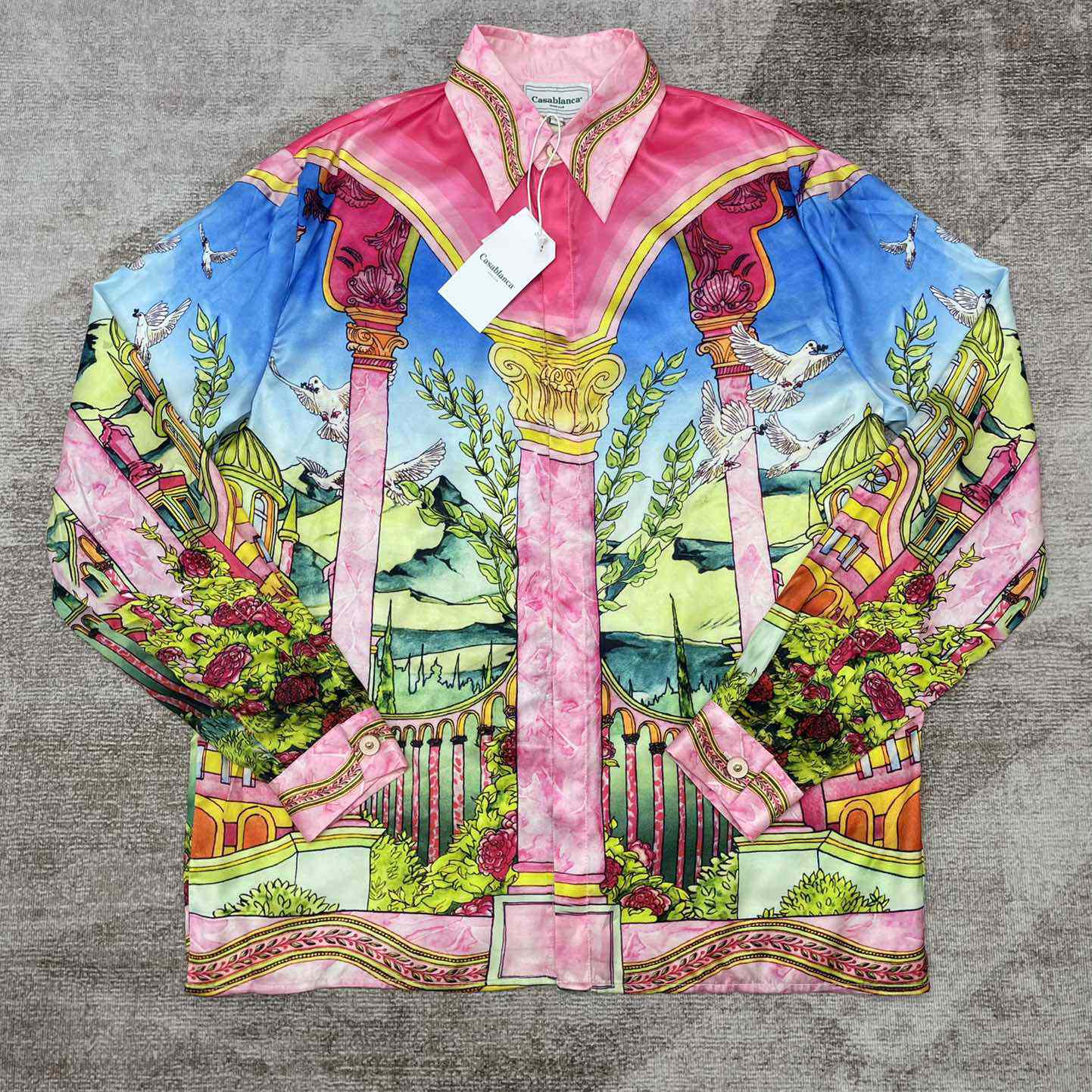 Casablanca - Le Jardin Ideal-print shirt      CA3496 - FashionPlug