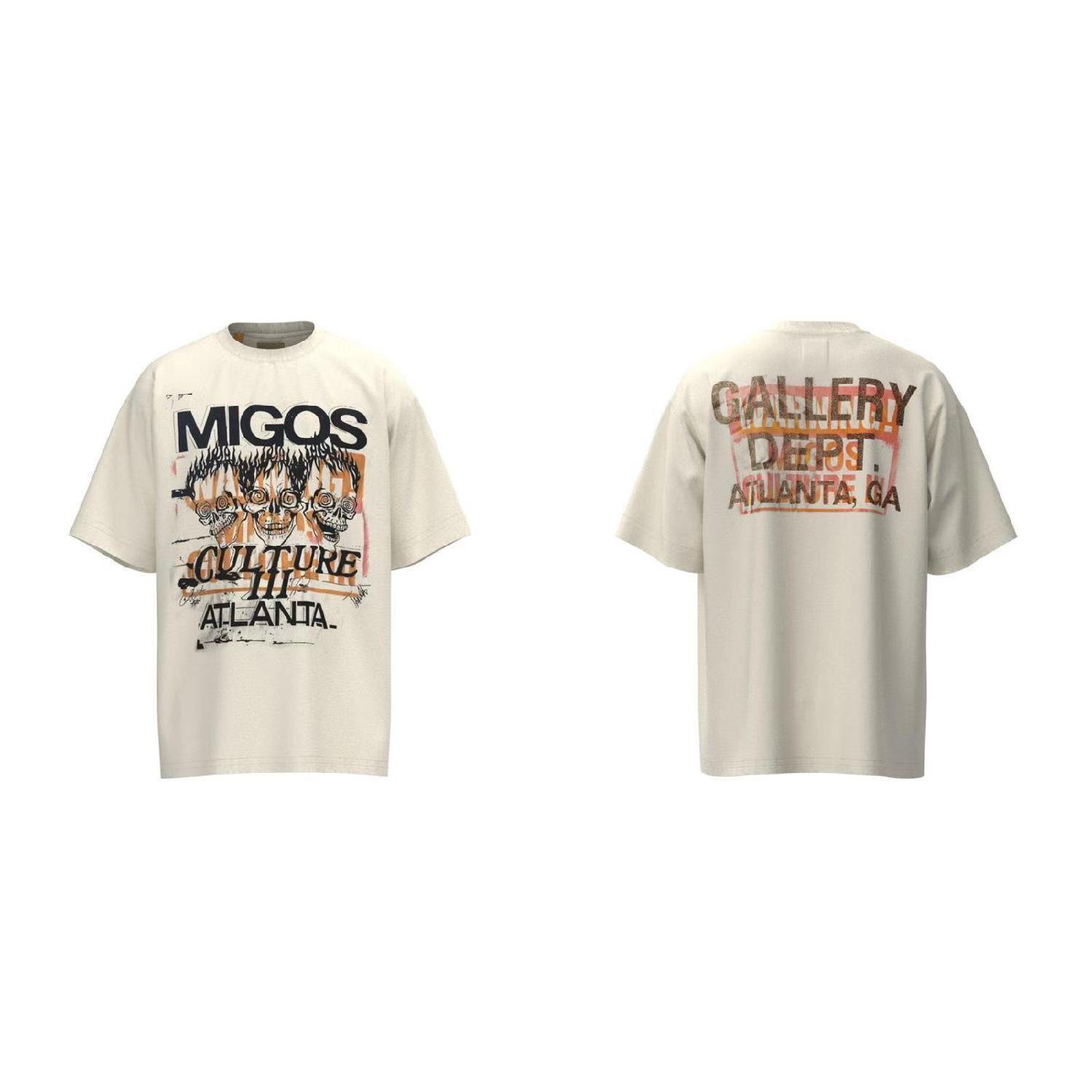 Migos x Gallery Dept. For Culture III Three Skulls T-shirt - FashionPlug