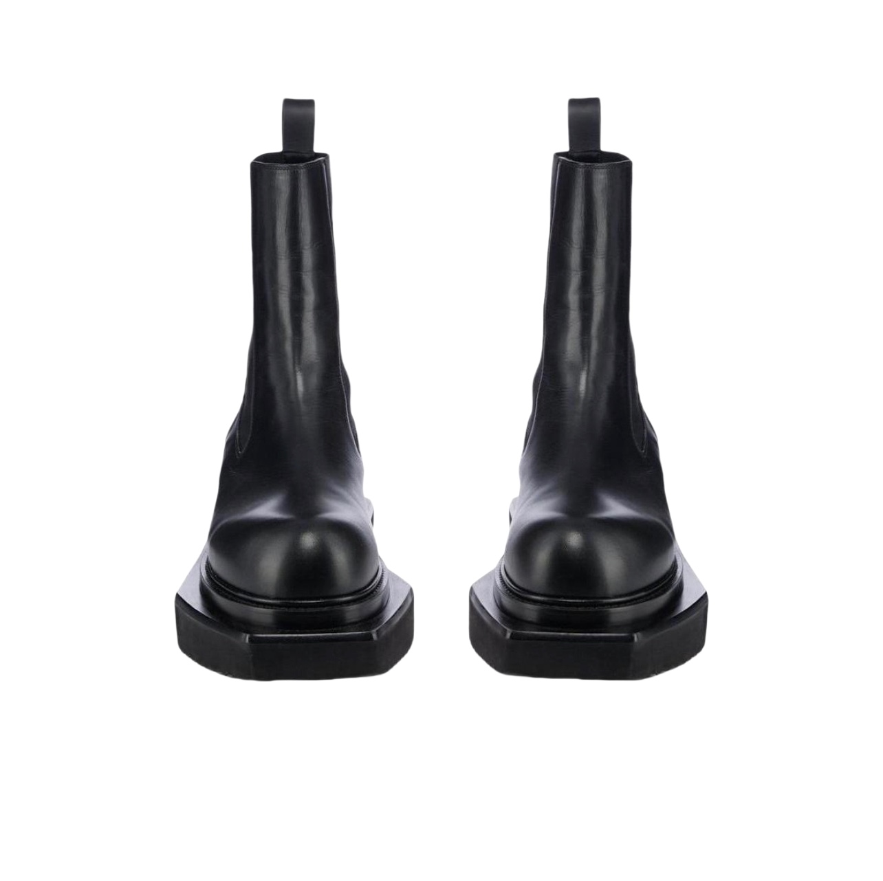 Rick Owens Black Beatle Turbo Cyclops Leather Boots - FashionPlug