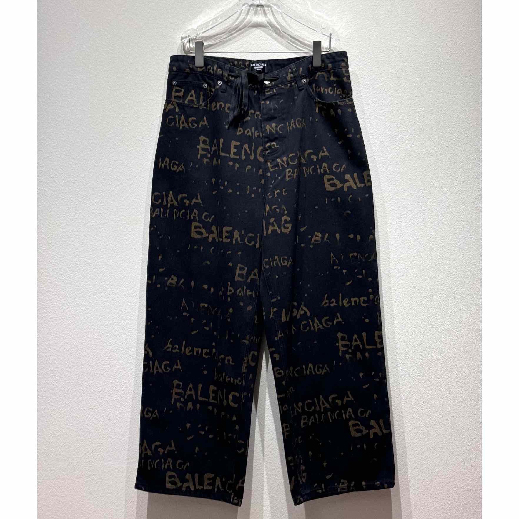 Balenciaga Bleachy Allover Jeans - FashionPlug