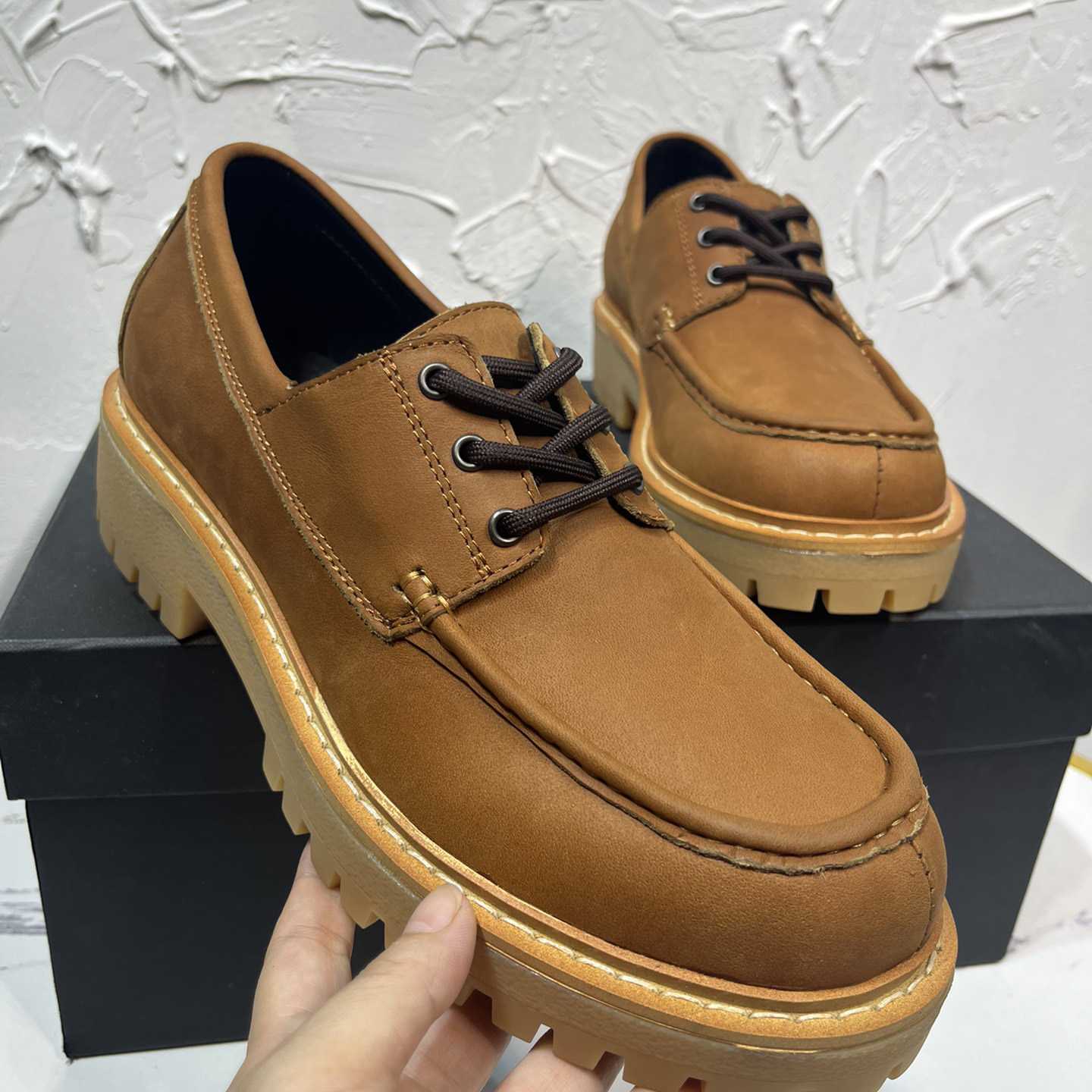 Prada 60mm Leather Loafers - FashionPlug