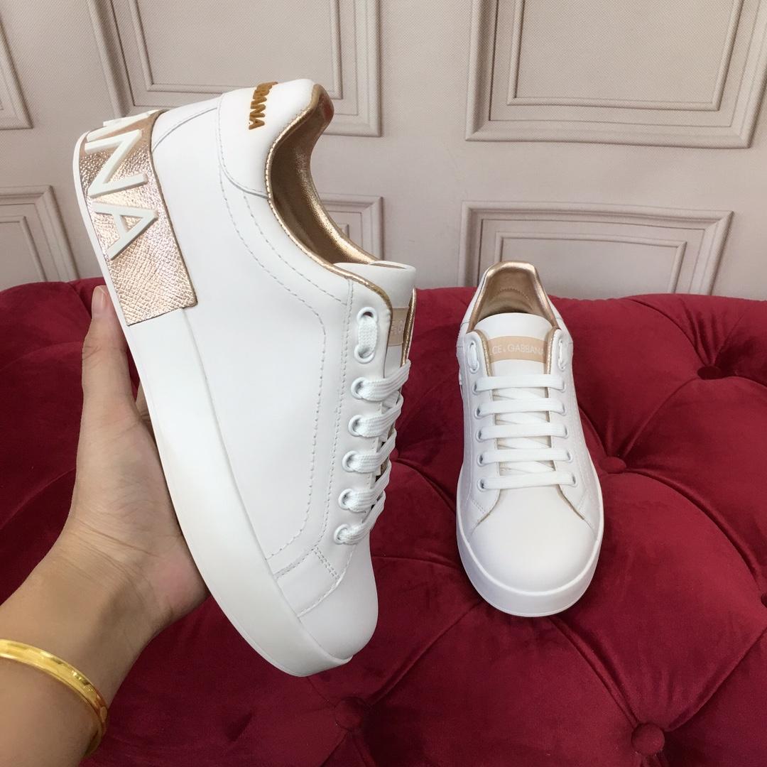 Dolce & Gabbana Calfskin Portofino Sneakers - FashionPlug