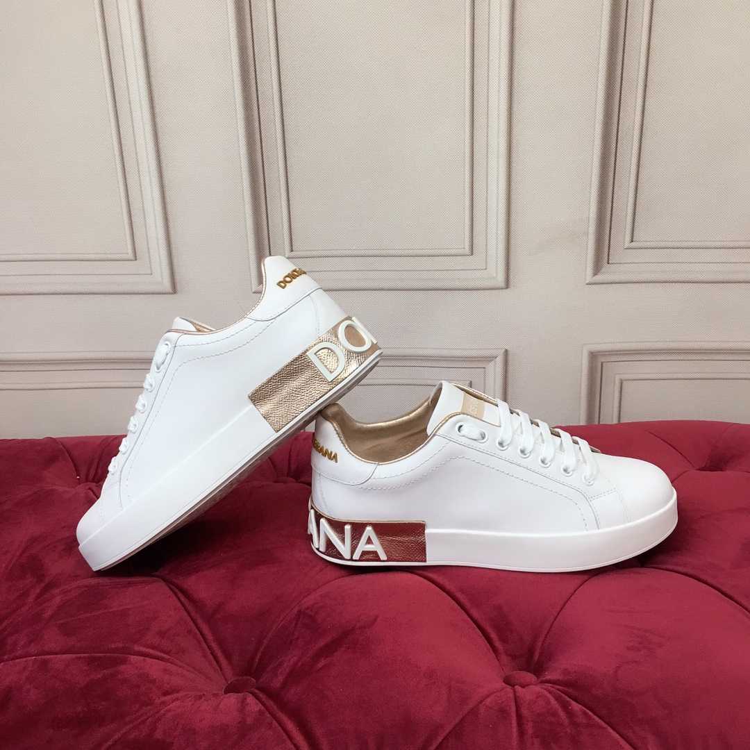 Dolce & Gabbana Calfskin Portofino Sneakers - FashionPlug