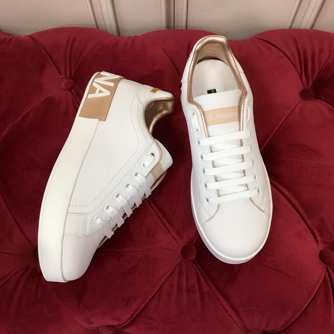 Dolce & Gabbana Calfskin Portofino Sneakers - FashionPlug