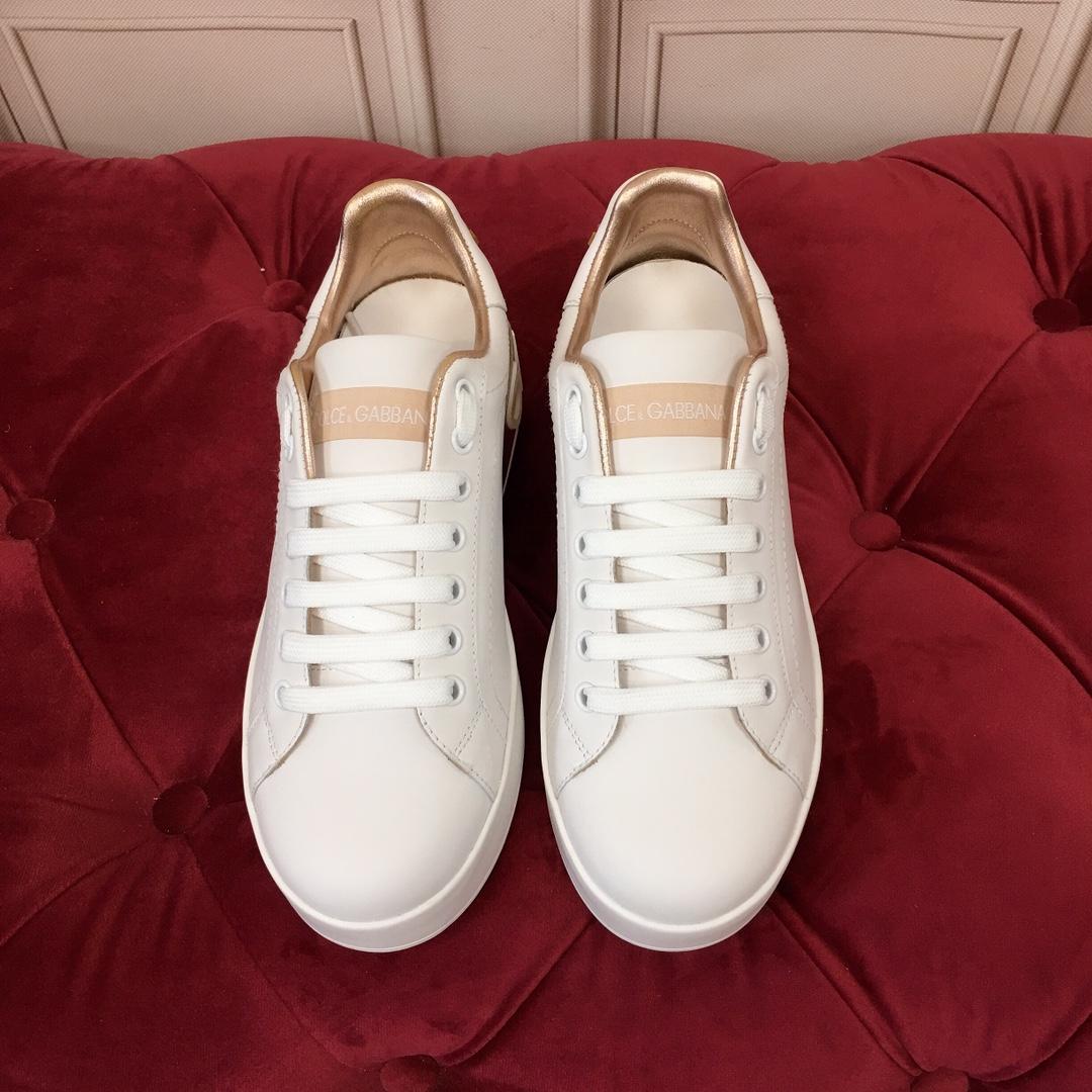 Dolce & Gabbana Calfskin Portofino Sneakers - FashionPlug