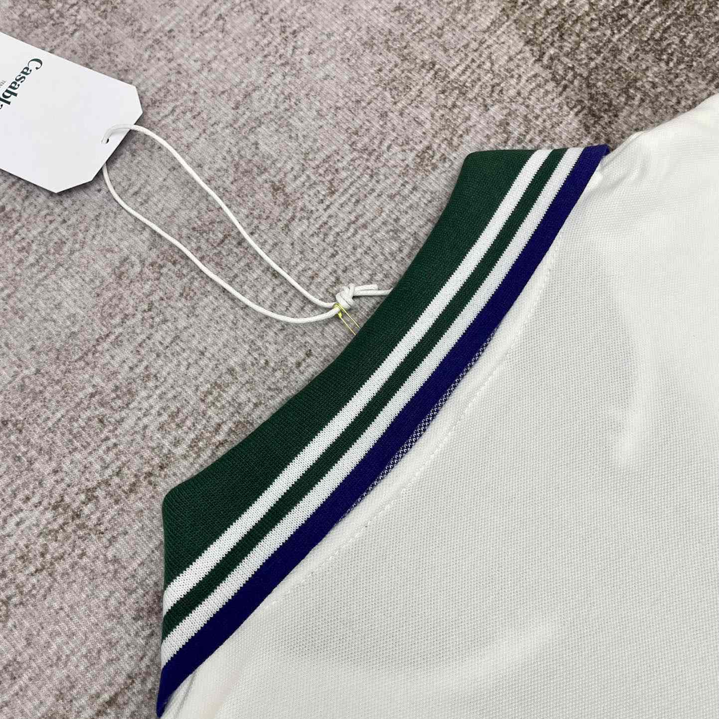 Casablanca Croquis De Tennis Piqué Polo Shirt   c884 - FashionPlug