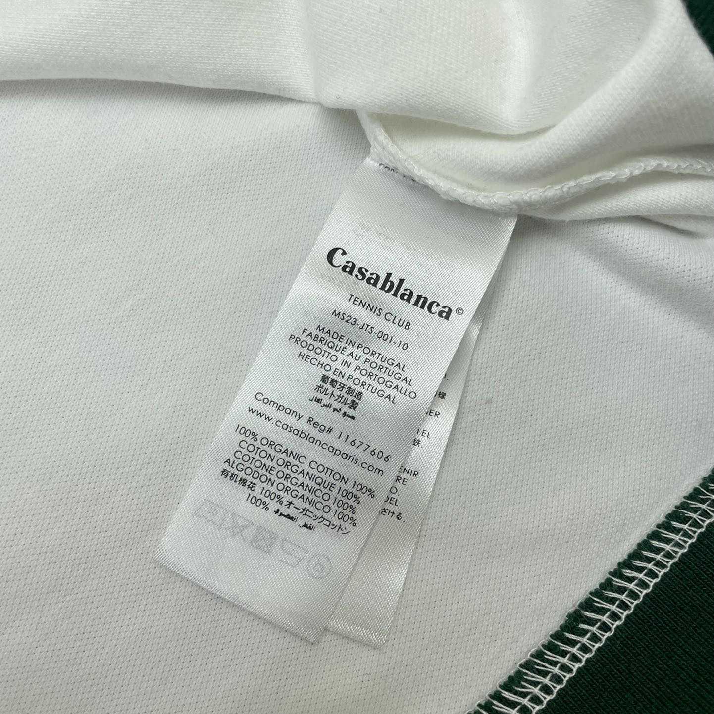 Casablanca Croquis De Tennis Piqué Polo Shirt   c884 - FashionPlug