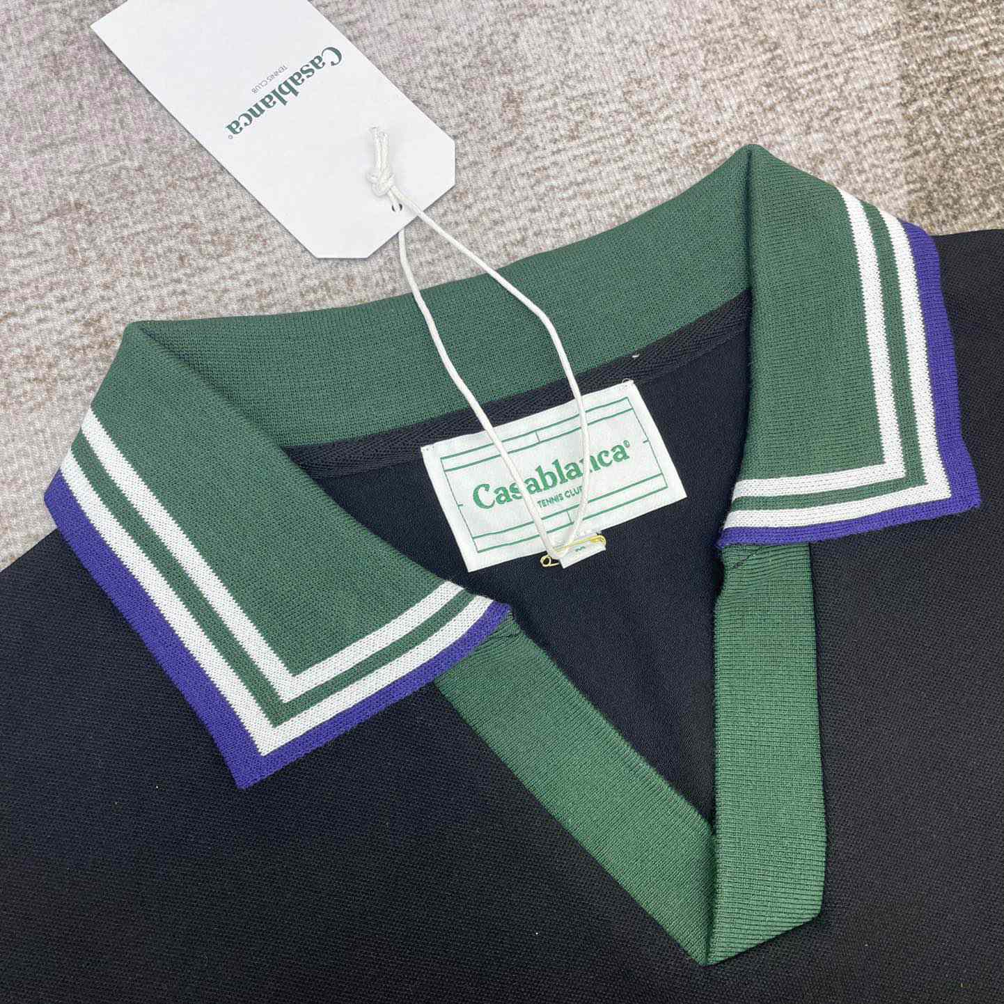 Casablanca Croquis De Tennis Piqué Polo Shirt   c885 - FashionPlug