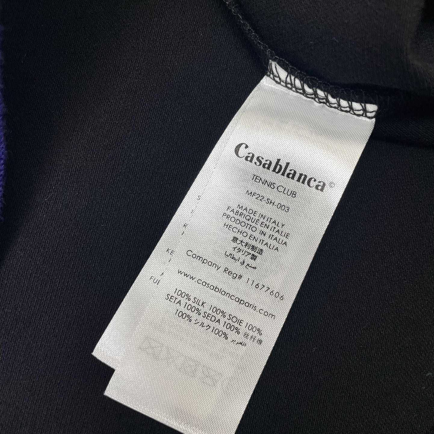 Casablanca Croquis De Tennis Piqué Polo Shirt   c885 - FashionPlug