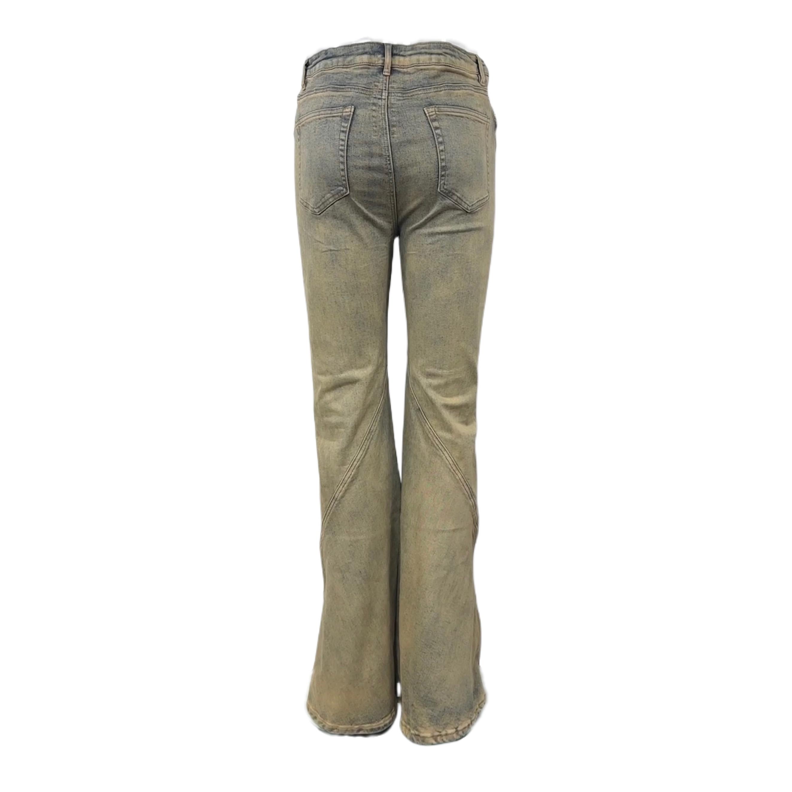 Rick Owens DRKSHDW Gray Porterville Bias Bootcut Jeans - FashionPlug